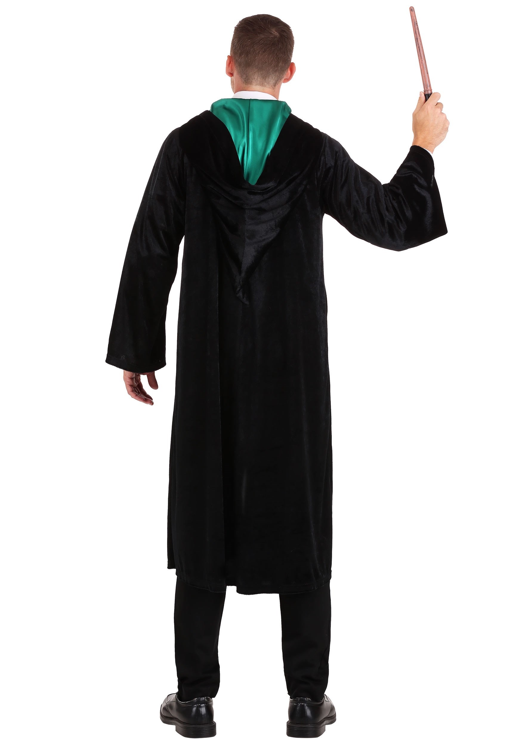Adult Plus Size Deluxe Harry Potter Slytherin Robe Costume