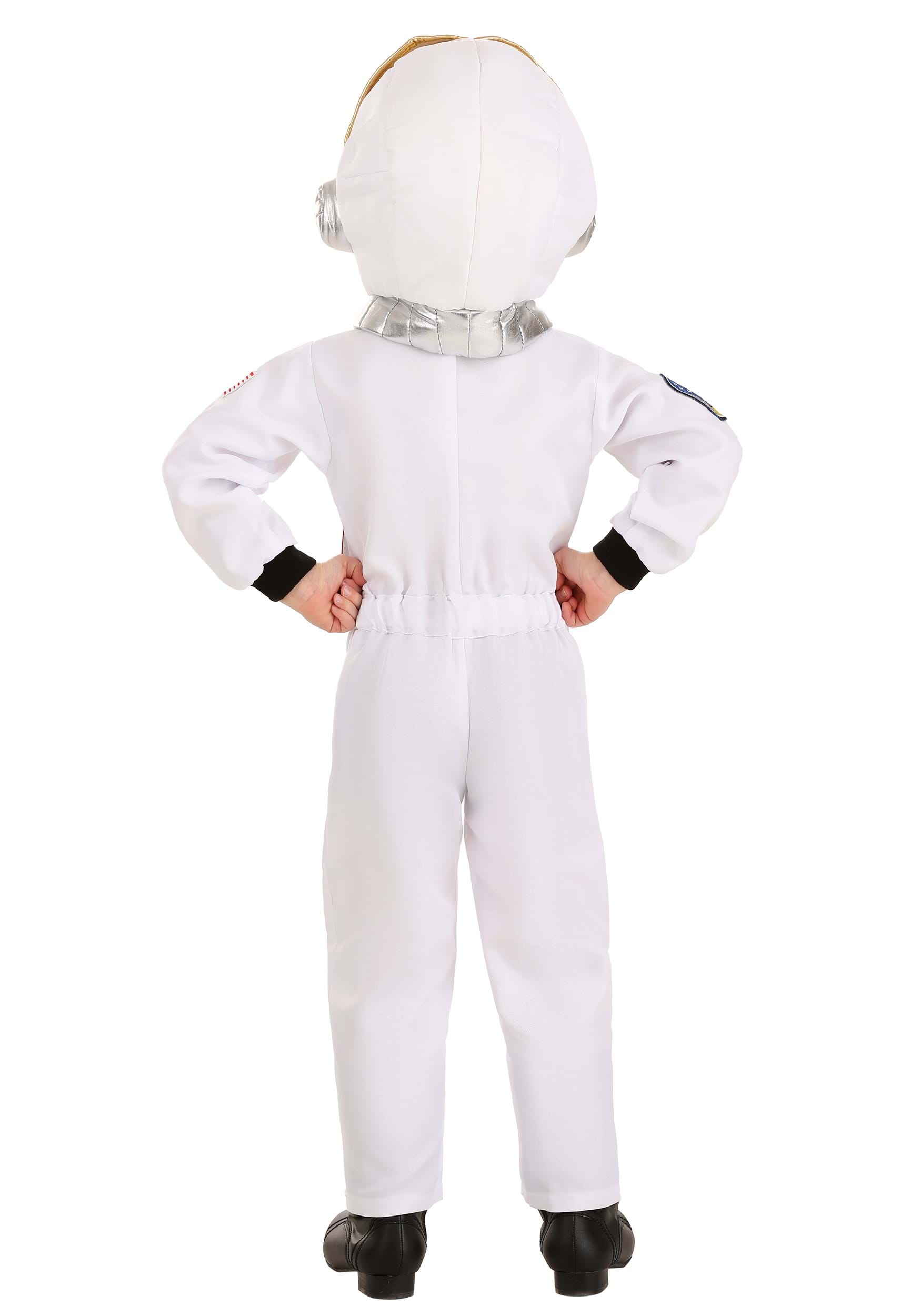 Toddler White Astronaut Jumpsuit Costume 2 Toddler White Astronaut Jumpsuit Costume