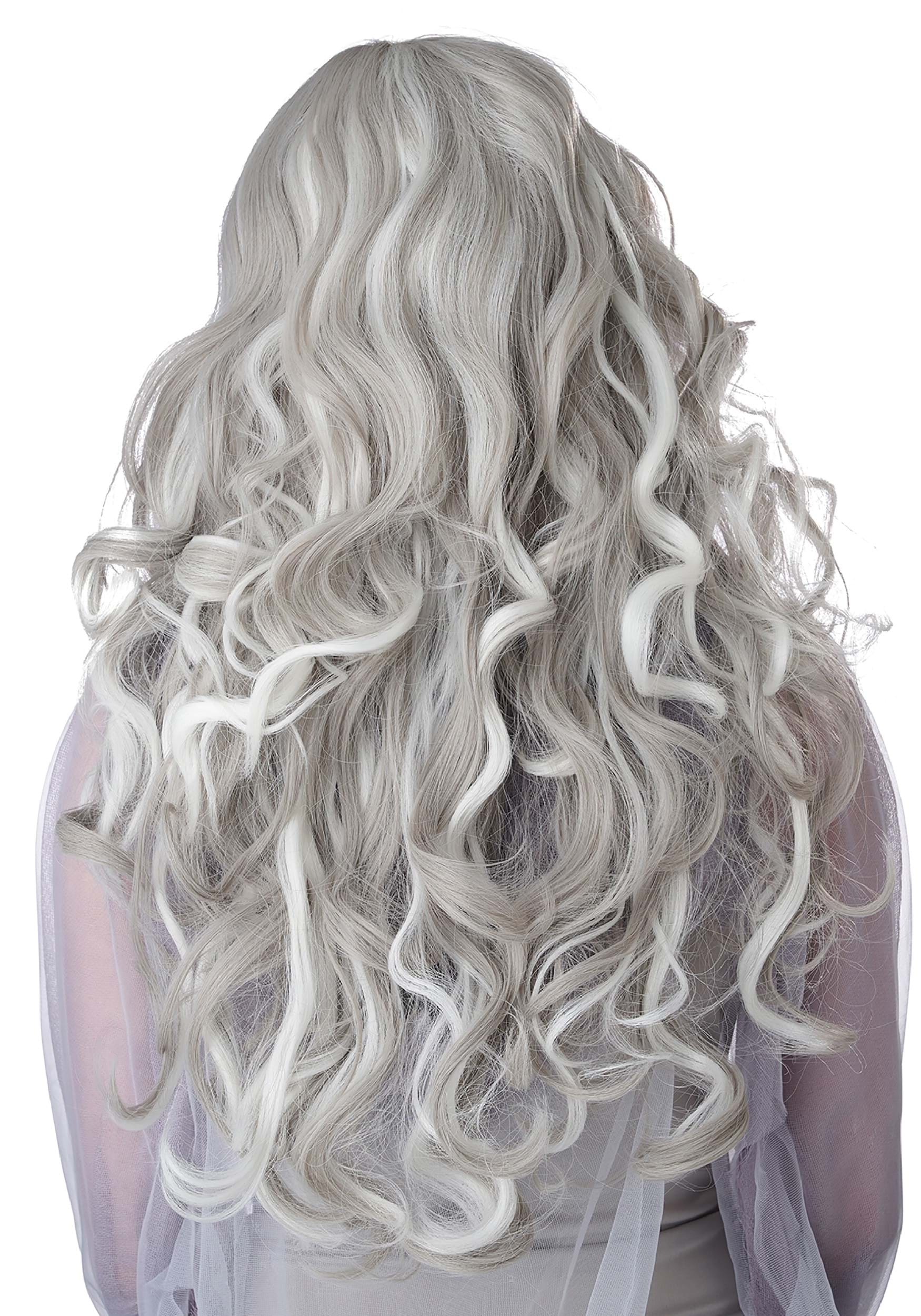 Long Gray Glow In The Dark Wig 4 Long Gray Glow In The Dark Wig