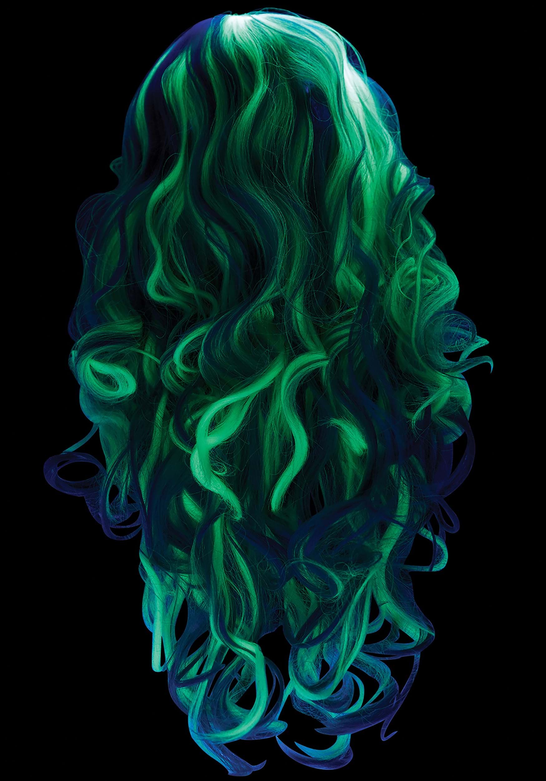 Long Gray Glow In The Dark Wig 5 Long Gray Glow In The Dark Wig