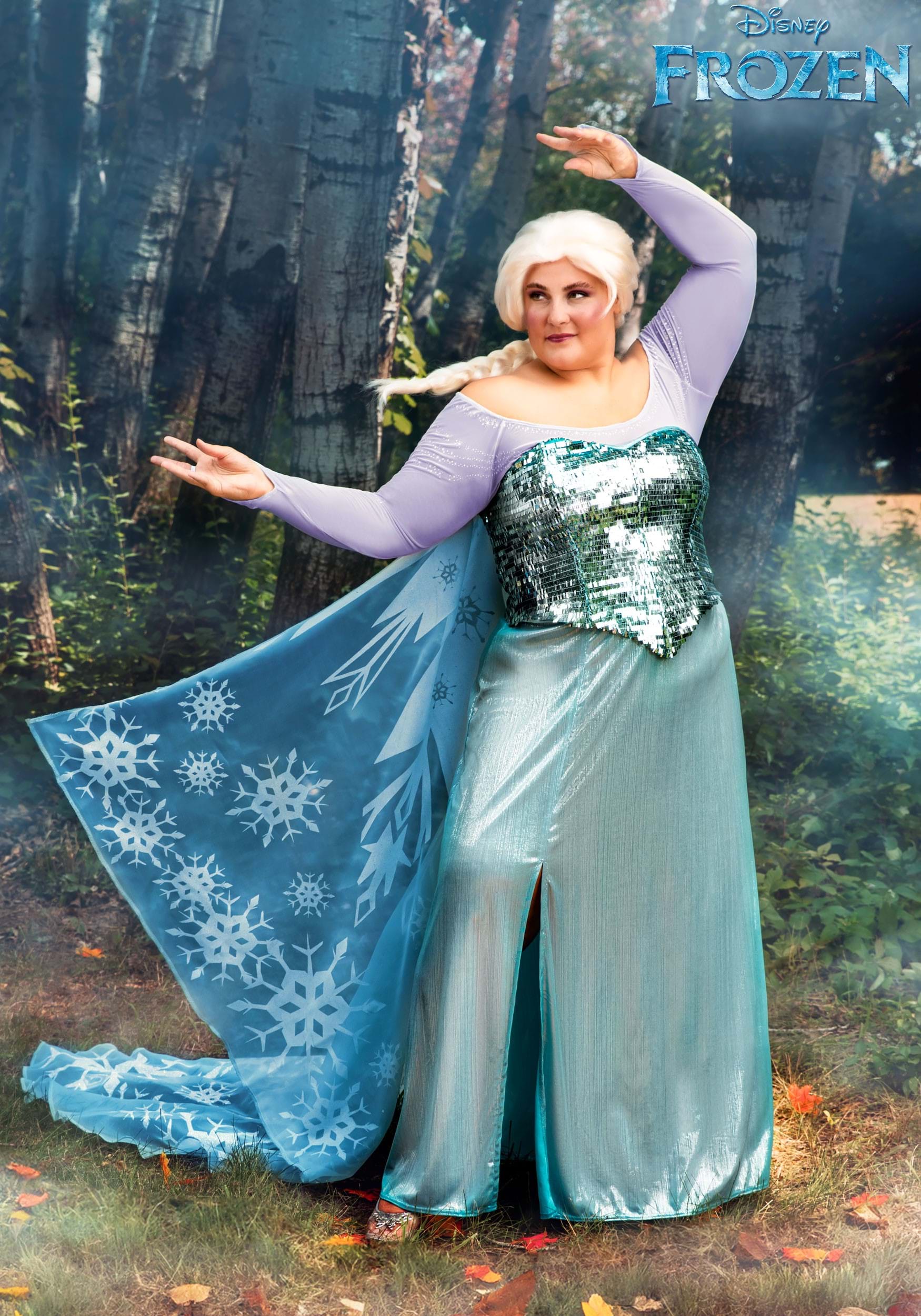 Plus Size Premium Disney Frozen Elsa Costume for Women