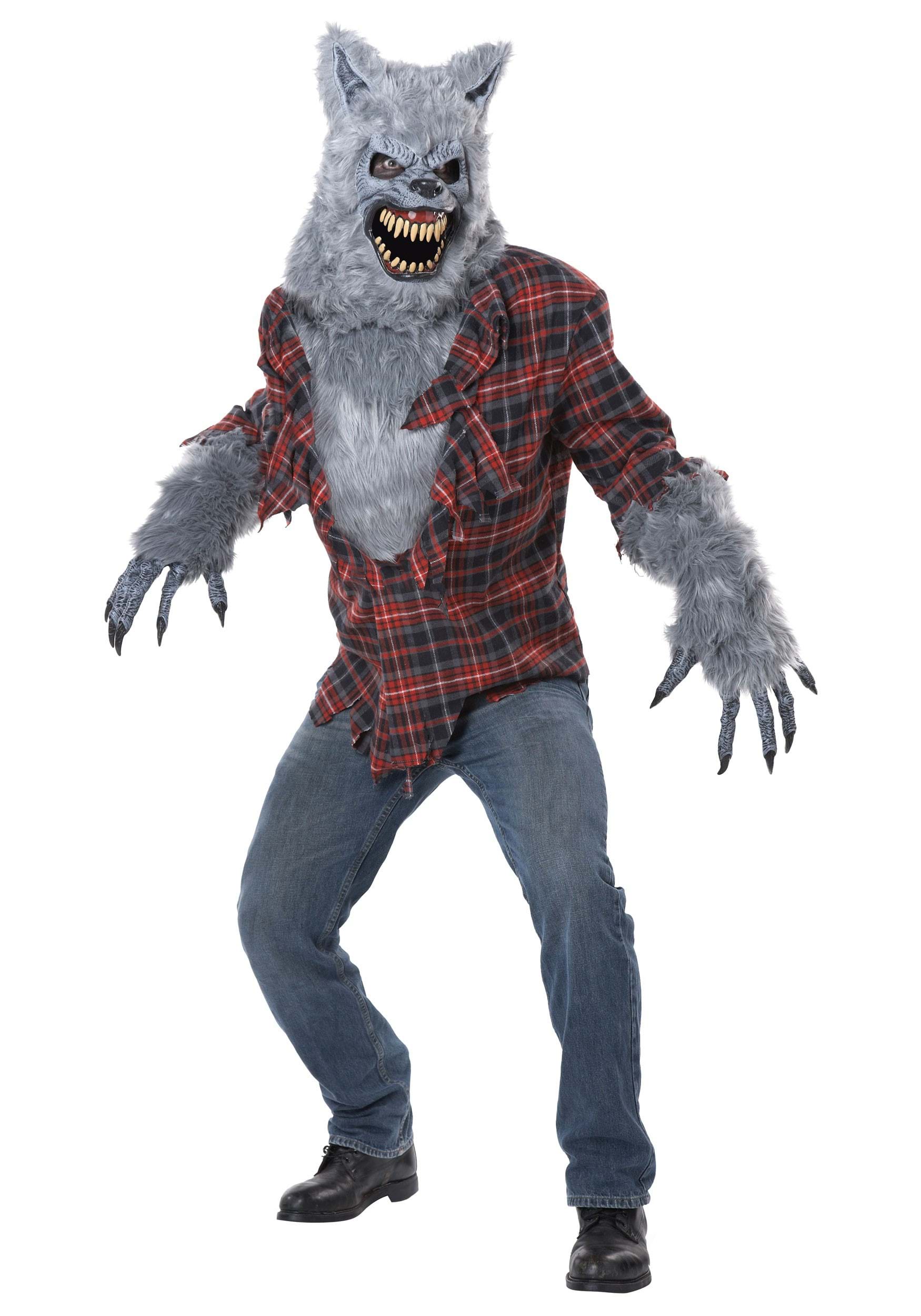 Gray Lycan Werewolf Men's Costume 1 Gray Lycan Werewolf Men's Costume