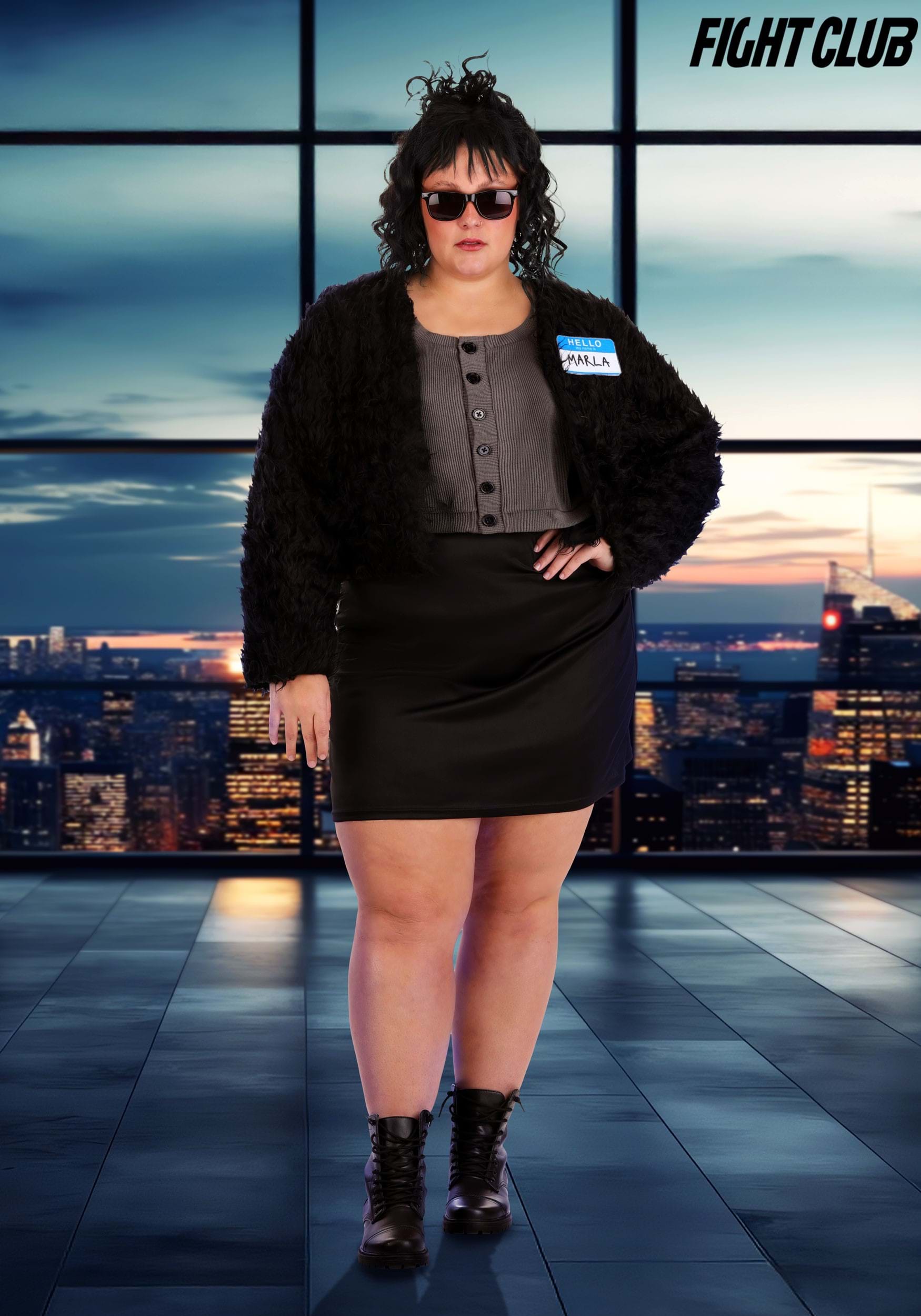 Women's Plus Size Fight Club Marla Singer Costume