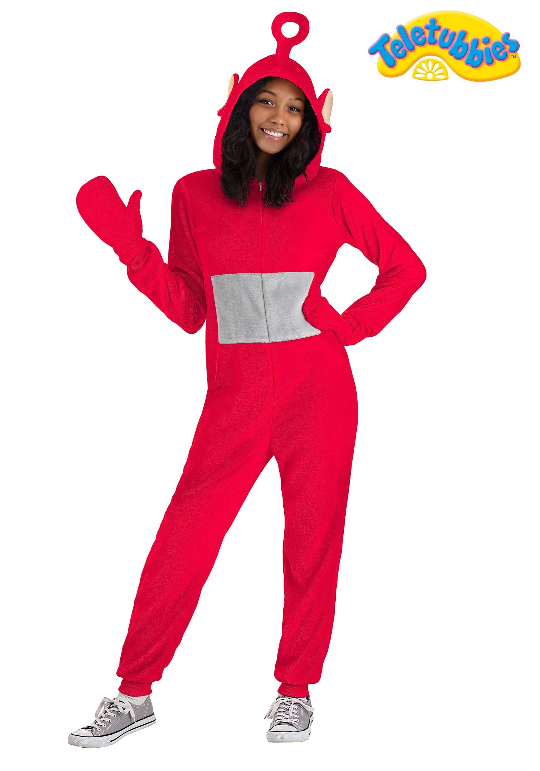 Adult Teletubbies Po Jumpsuit Costume 1 Adult Teletubbies Po Jumpsuit Costume