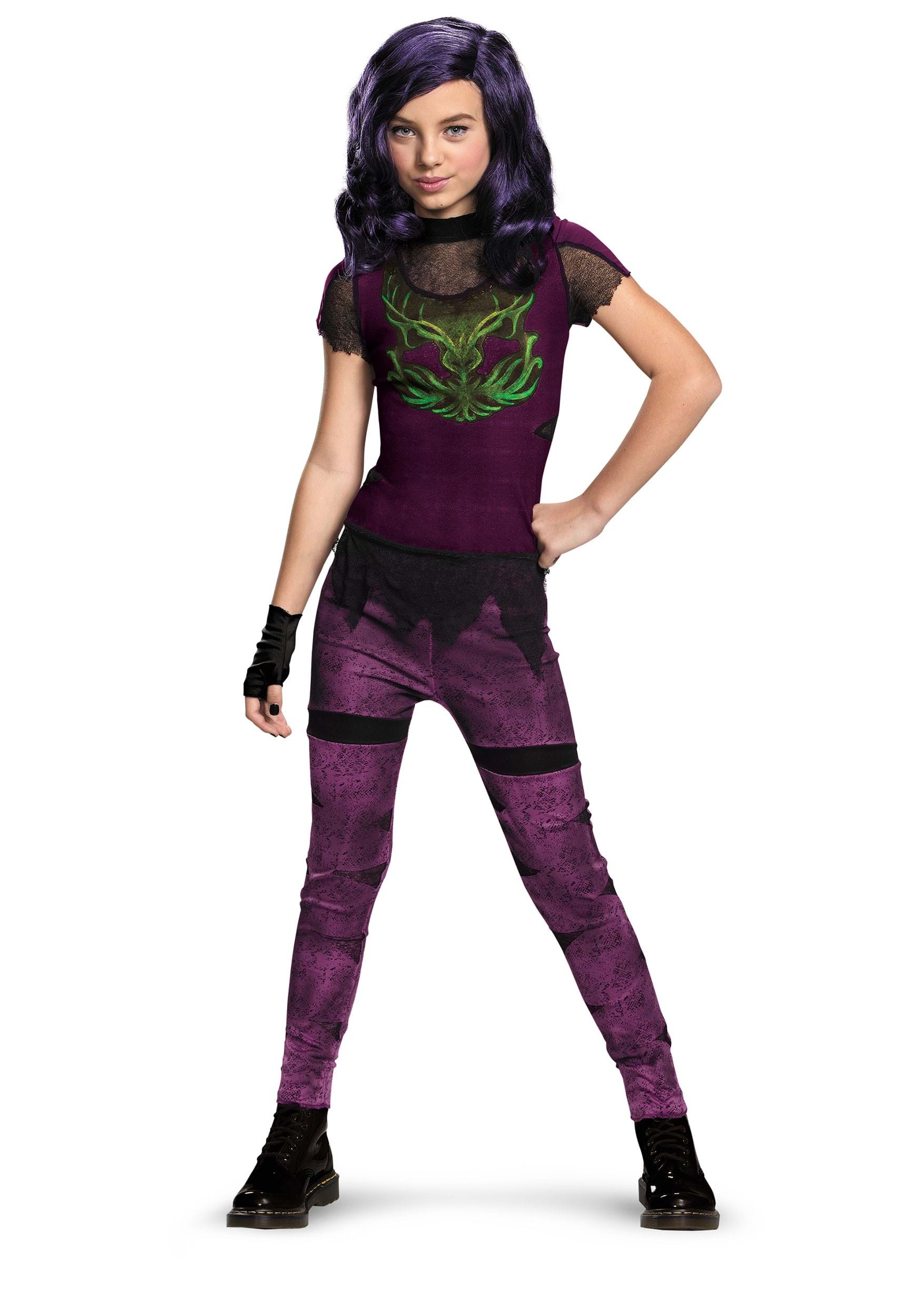 Descendants Deluxe Girl's Mal Costume 3 Descendants Deluxe Girl's Mal Costume
