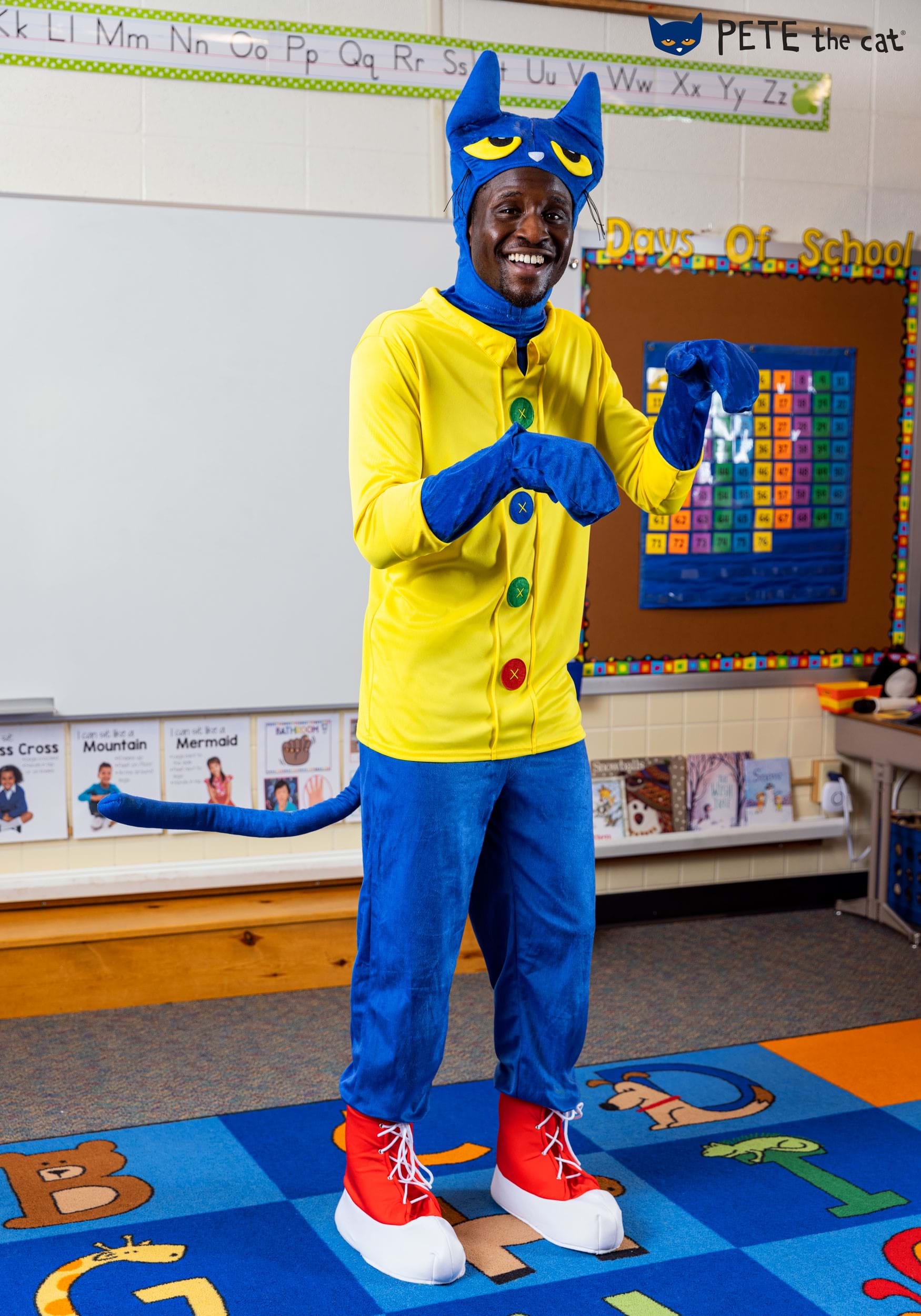Pete the Cat Costume for Adults