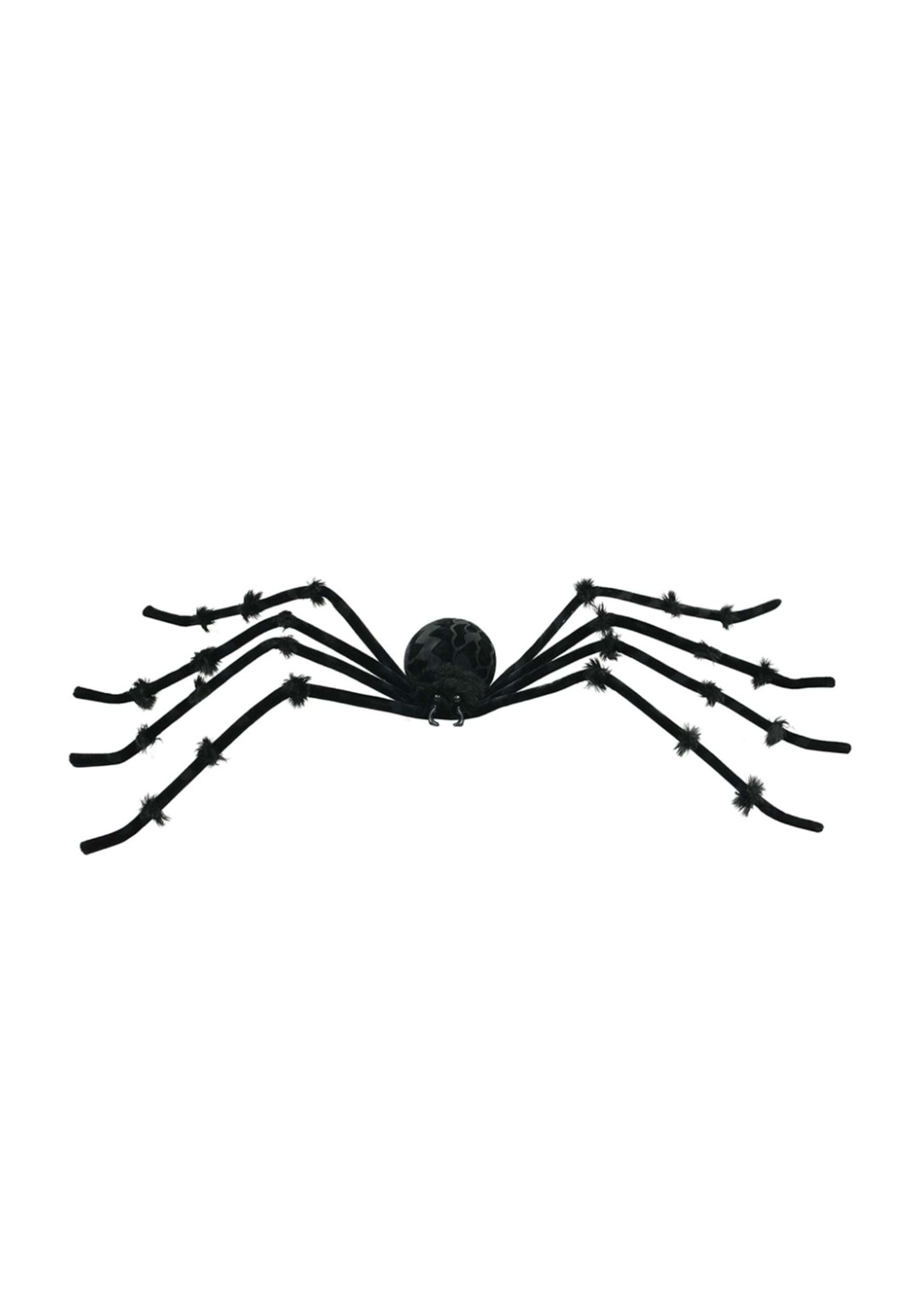 50-Inch Black Spider Poseable Decoration 3 50-Inch Black Spider Poseable Decoration