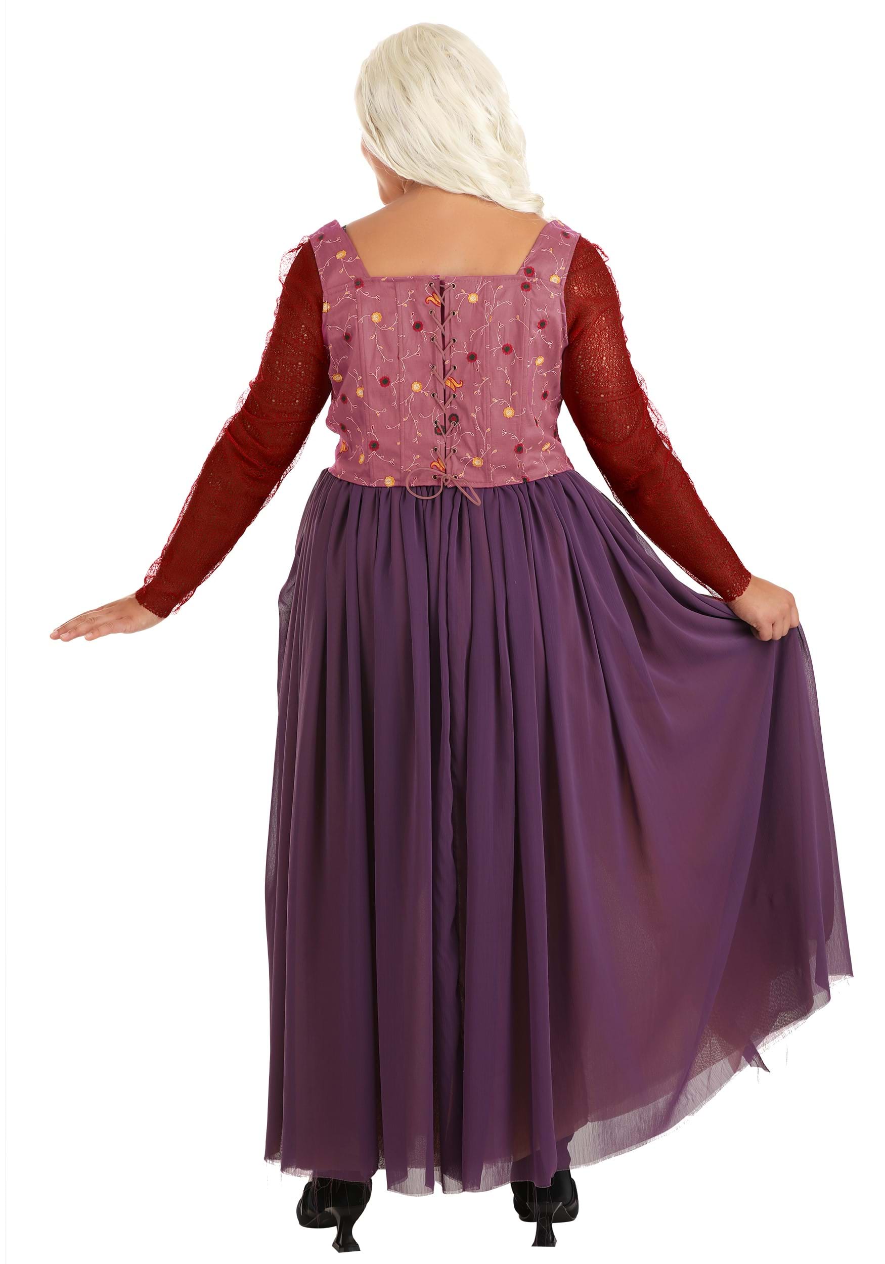 Sarah Sanderson Costume for Plus Size Women from Disney's Hocus Pocus 2 Sarah Sanderson Costume for Plus Size Women from Disney's Hocus Pocus