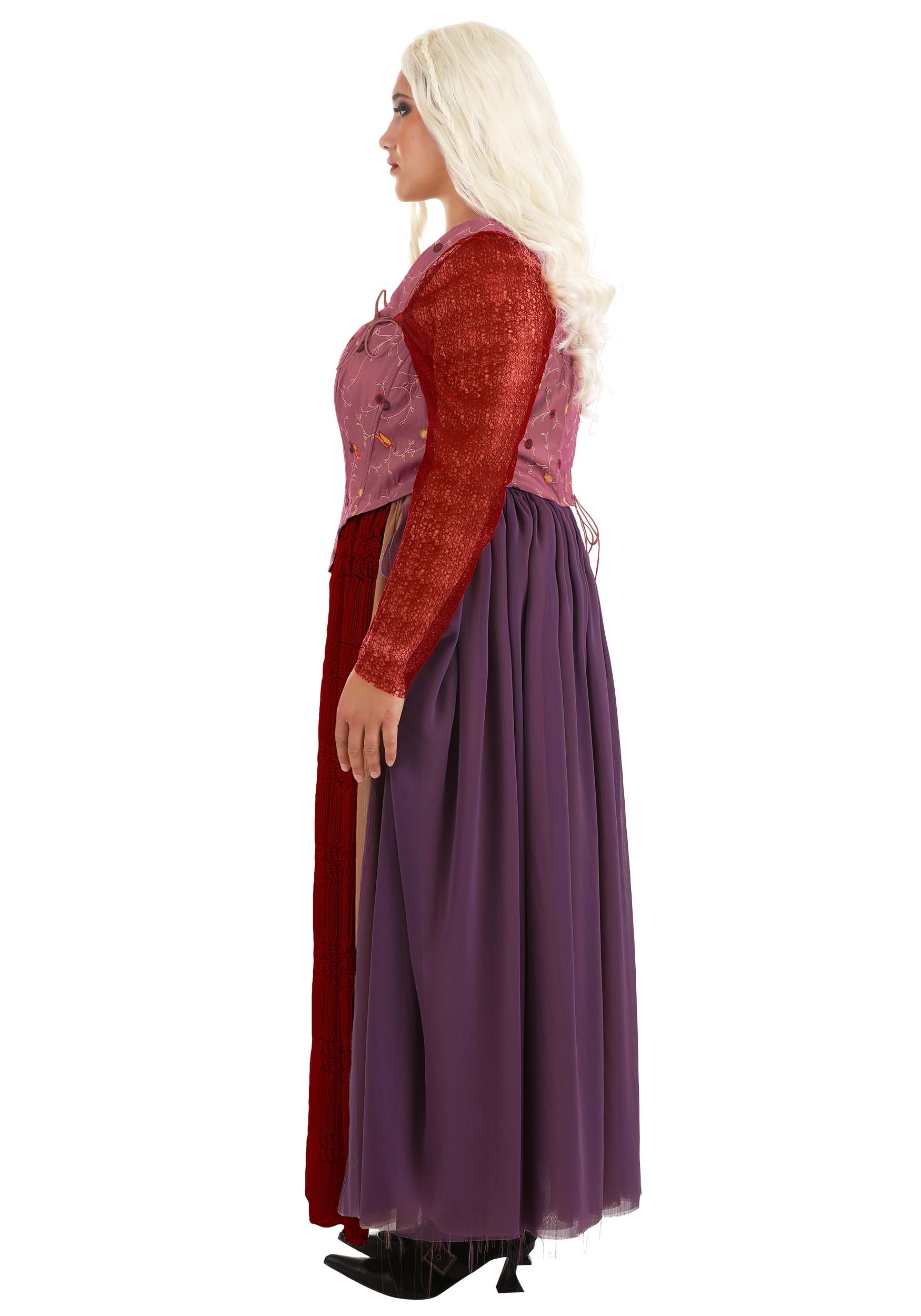 Sarah Sanderson Costume for Plus Size Women from Disney's Hocus Pocus 4 Sarah Sanderson Costume for Plus Size Women from Disney's Hocus Pocus
