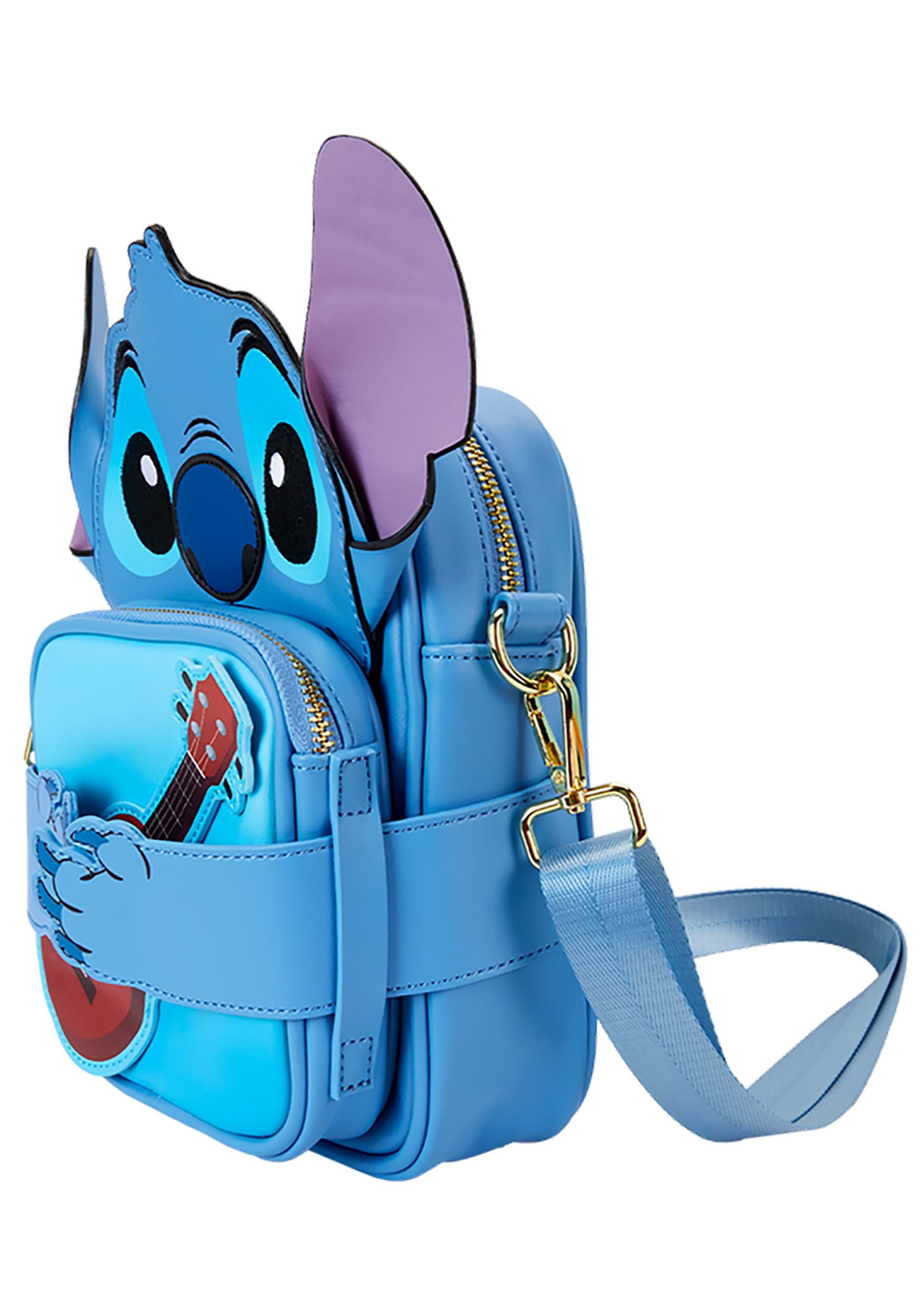 Loungefly Disney Lilo & Stitch Camping Cuties Crossbuddies Cosplay Crossbody Bag with Coin Bag