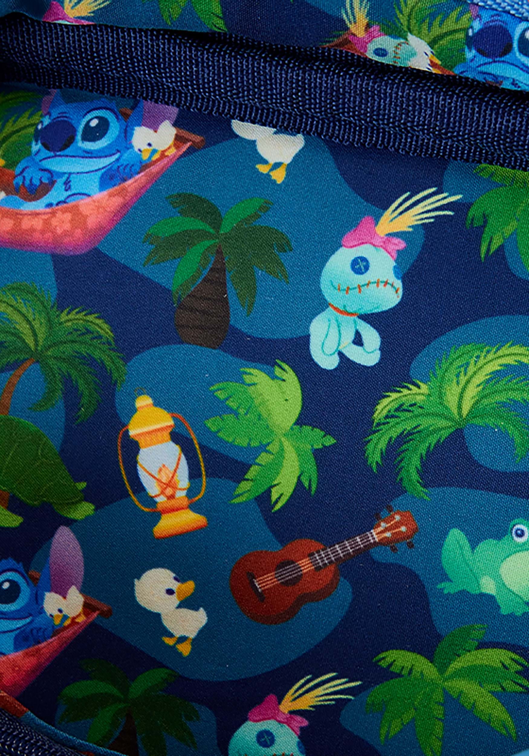 Loungefly Disney Lilo & Stitch Camping Cuties Crossbuddies Cosplay Crossbody Bag with Coin Bag