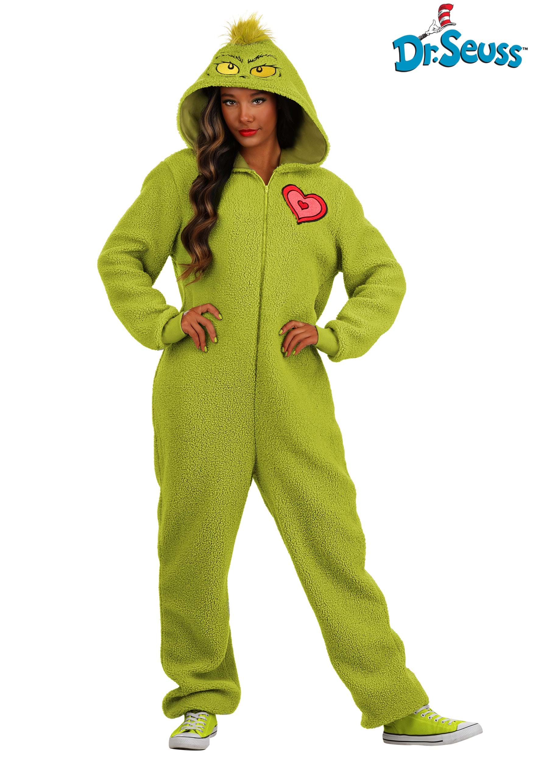 Grinch Adult Costume Onesie