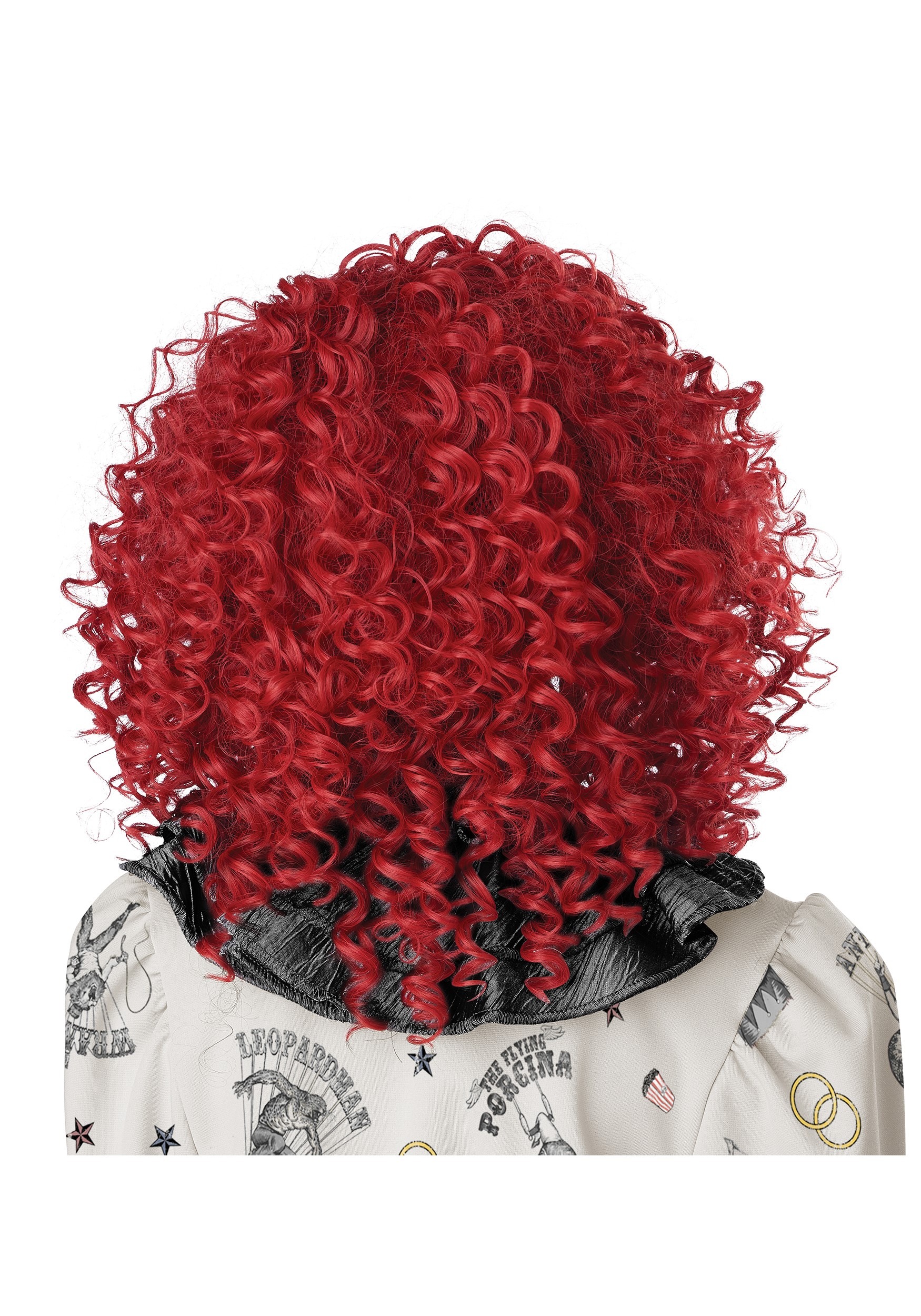Adult Corkscrew Clown Red Curls Wig