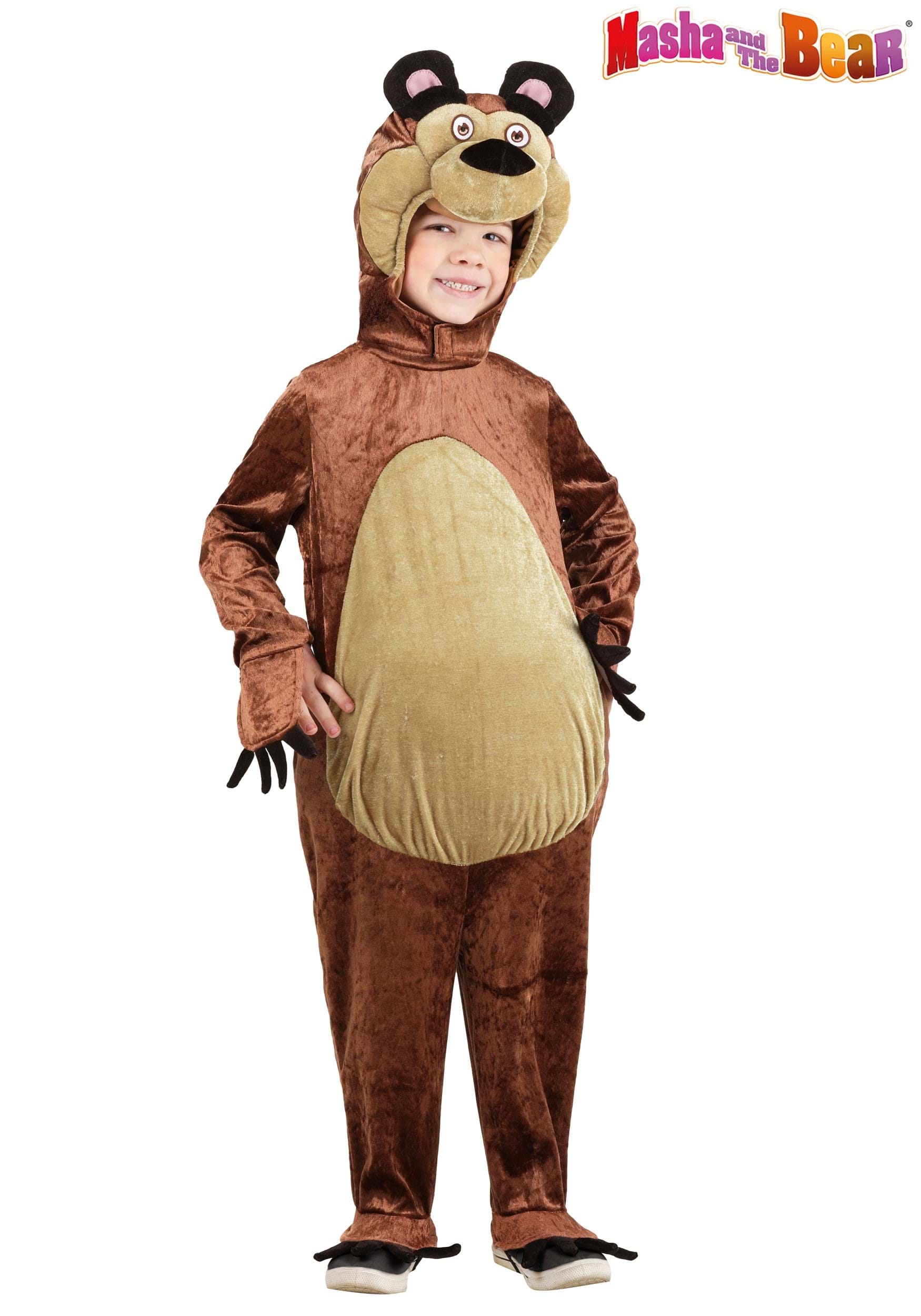 Masha and the Bear Boy's Toddler Bear Costume 1 Masha and the Bear Boy's Toddler Bear Costume