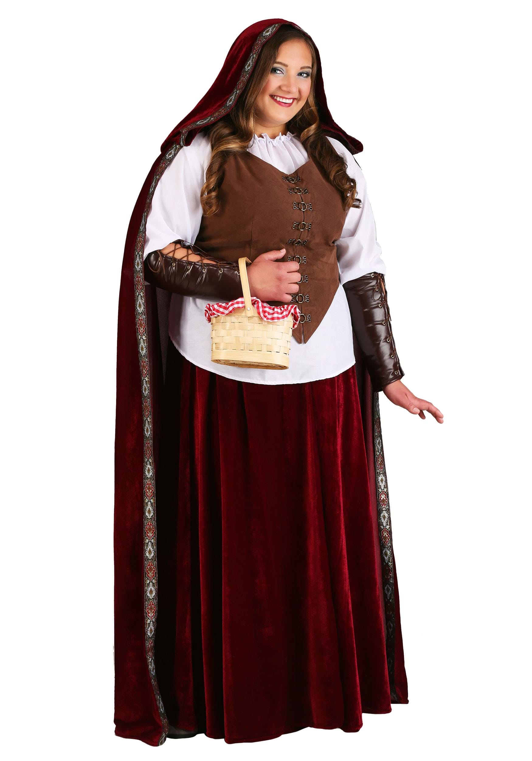 Deluxe Plus Size Women's Red Riding Hood Costume