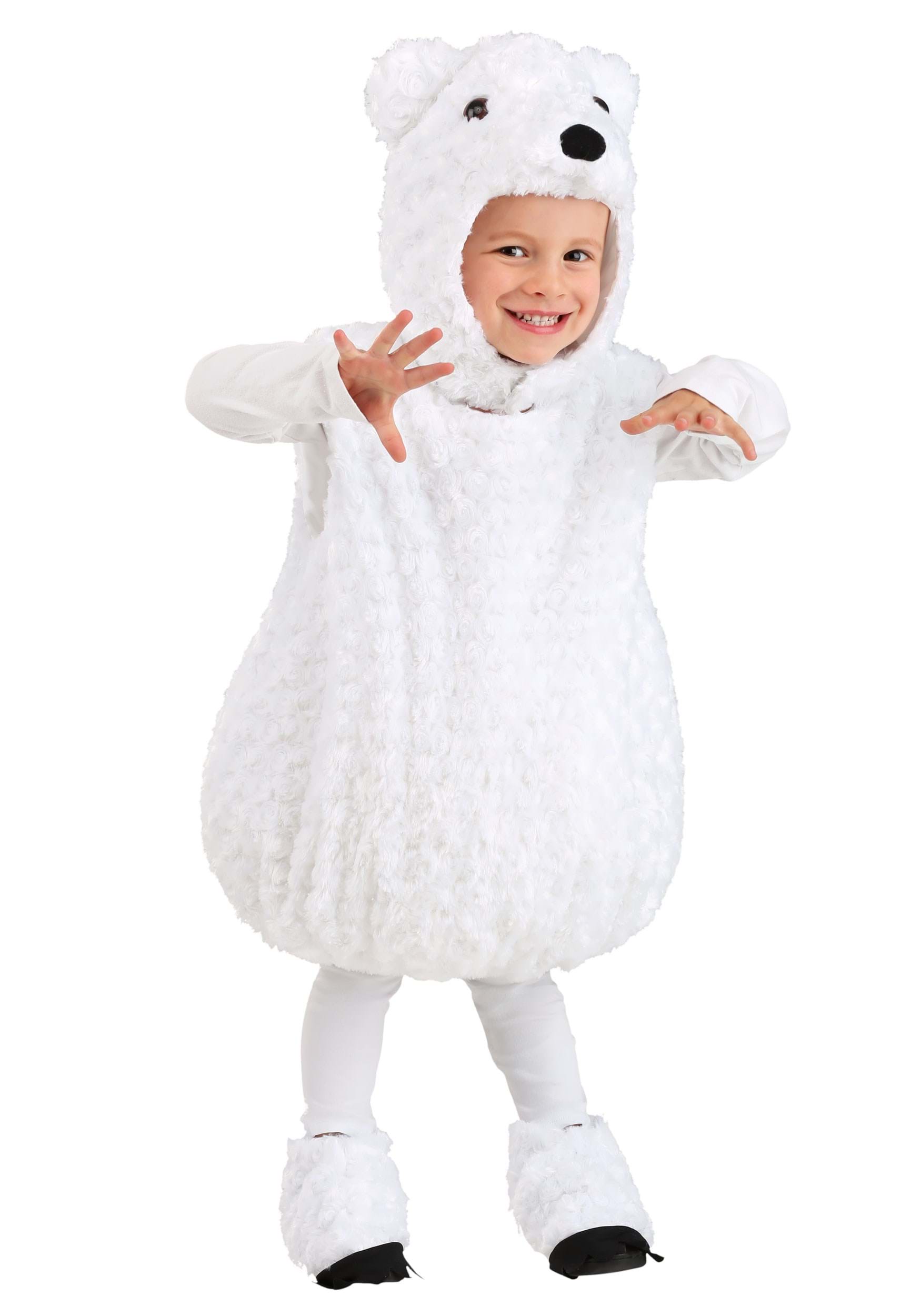 Toddler Fluffy Polar Bear Costume
