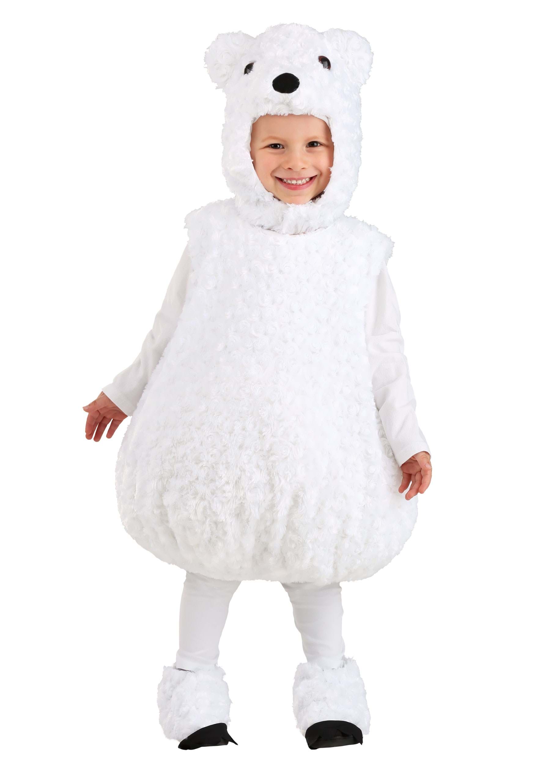 Toddler Fluffy Polar Bear Costume