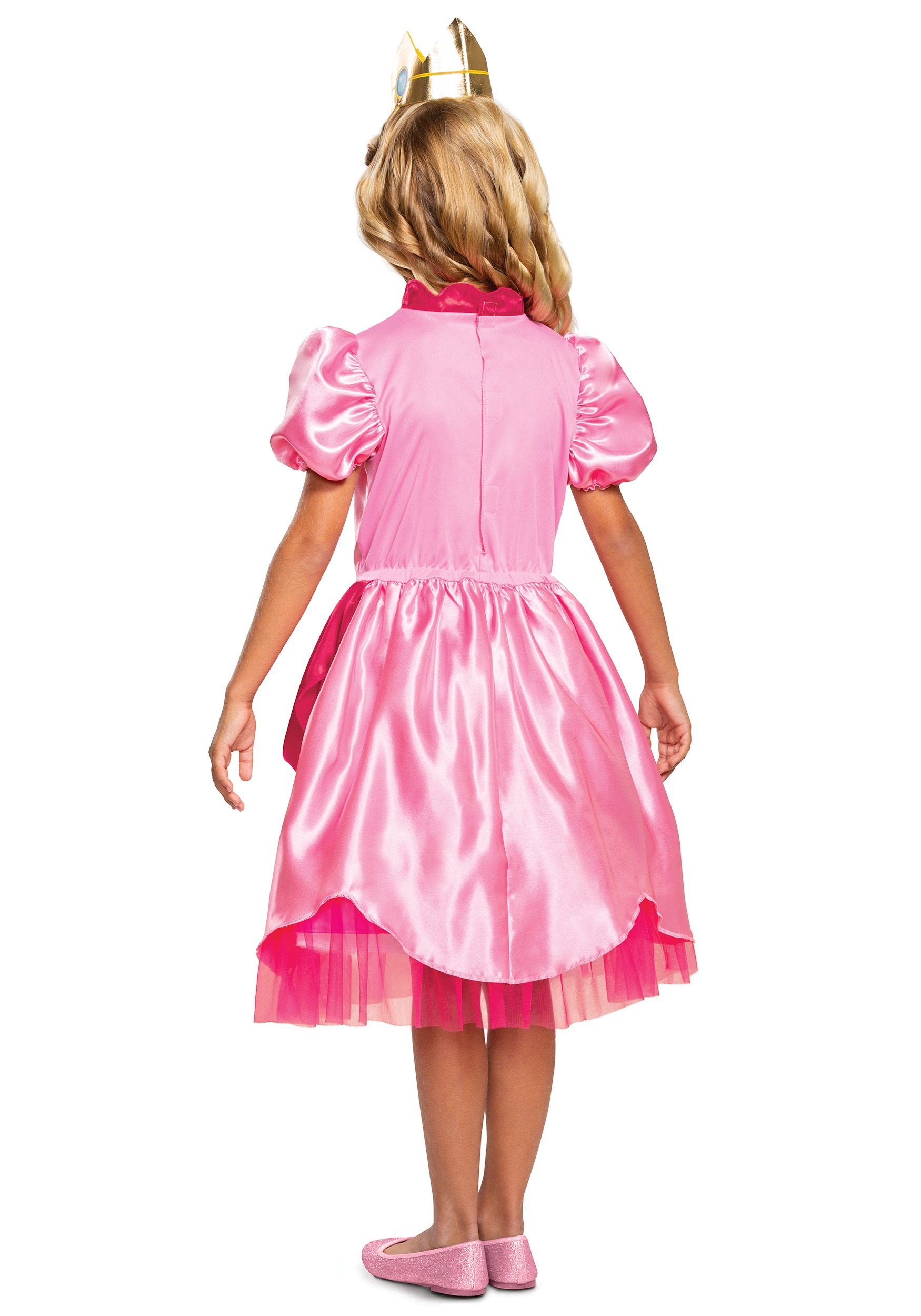 Super Mario Classic Princess Peach Costume for Girls