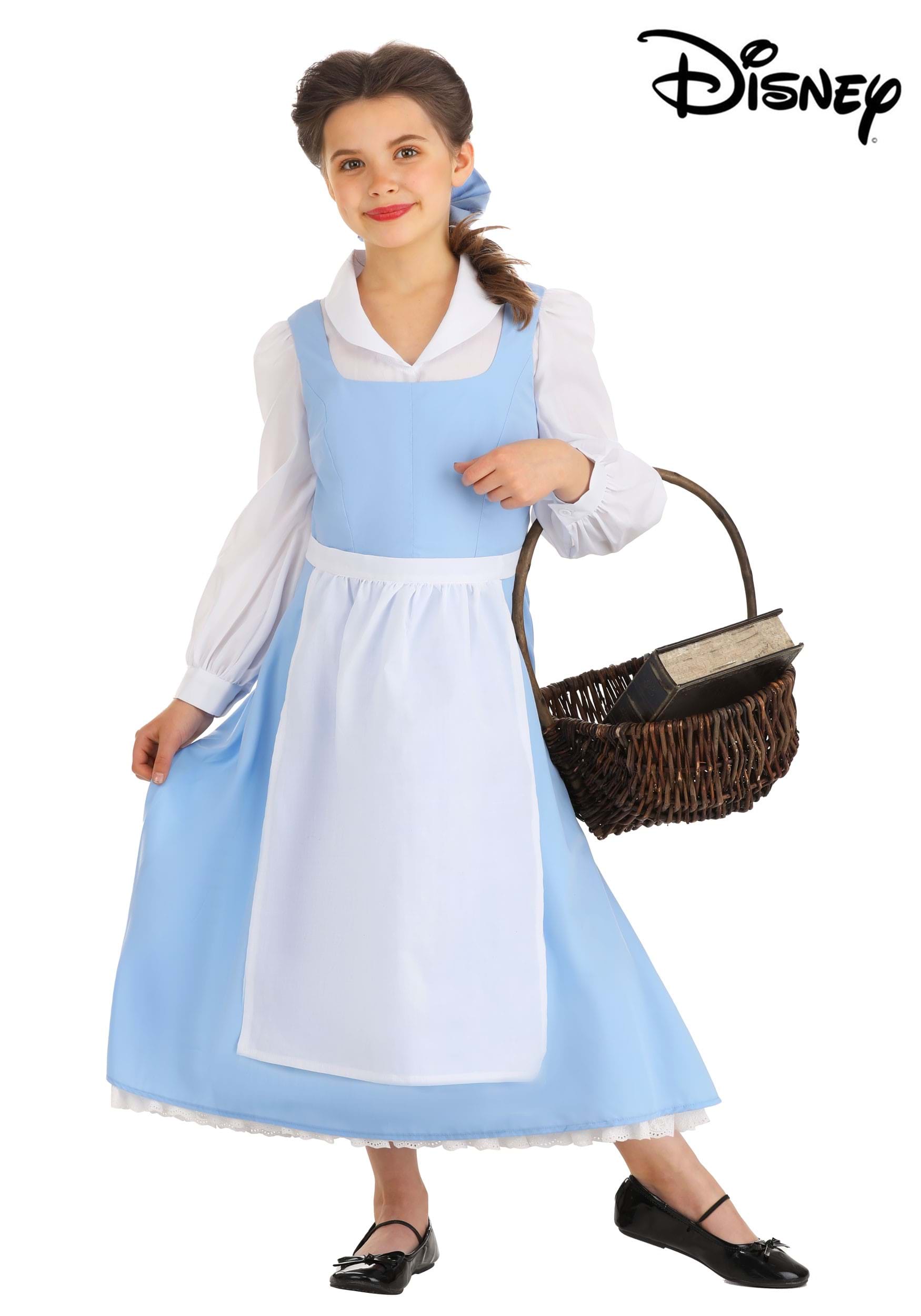 Belle Blue Dress Costume for Kids from Disney's Beauty and the Beast