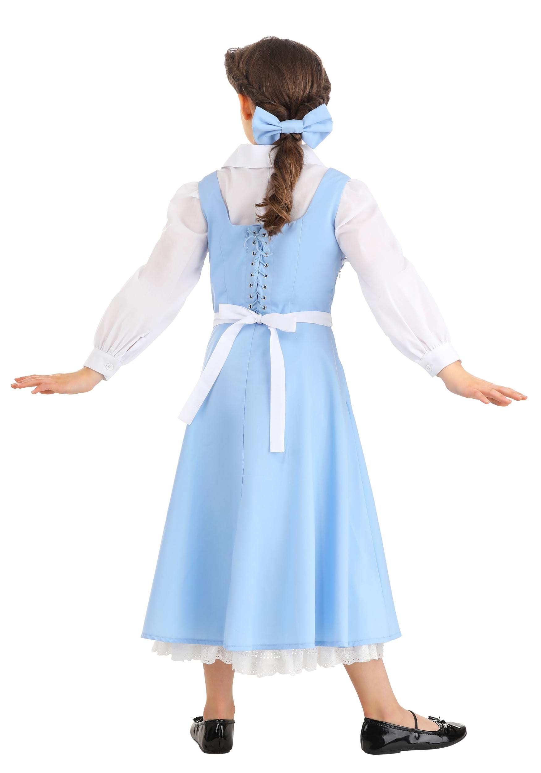 Belle Blue Dress Costume for Kids from Disney's Beauty and the Beast