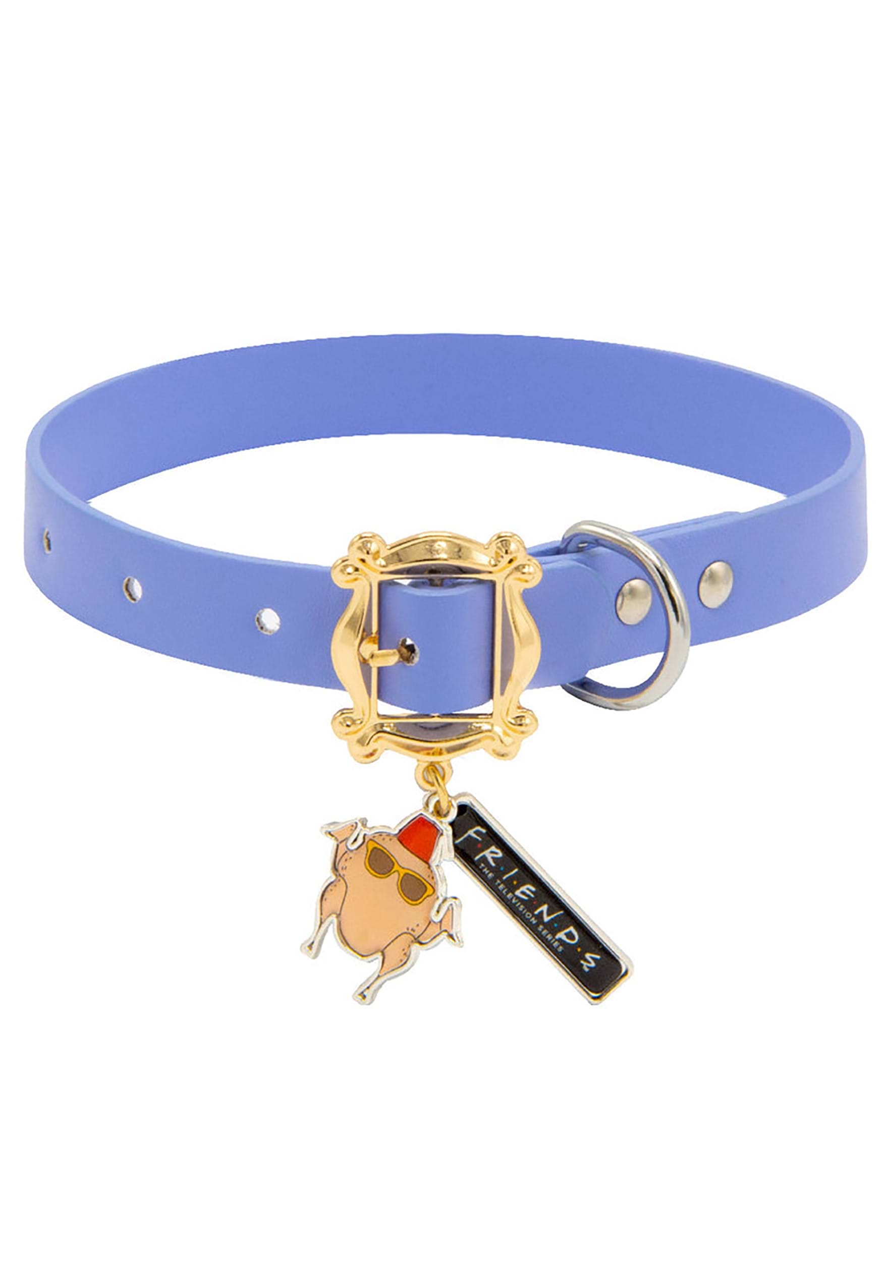 Friends with Monica's Door Frame Buckle Purple Vegan Leather Dog Collar