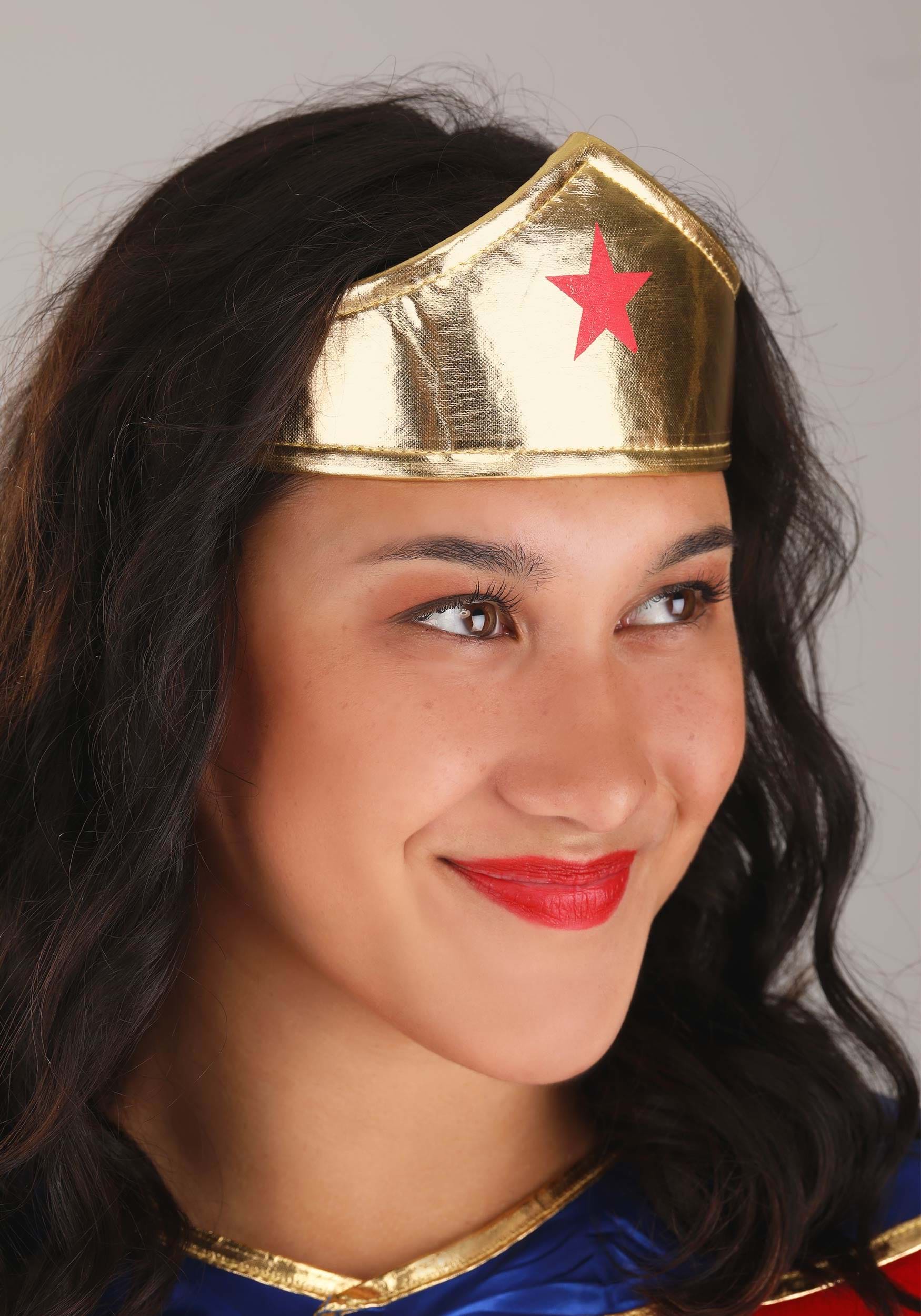 Plus Size Wonder Woman Long Sleeve Women's Dress Costume