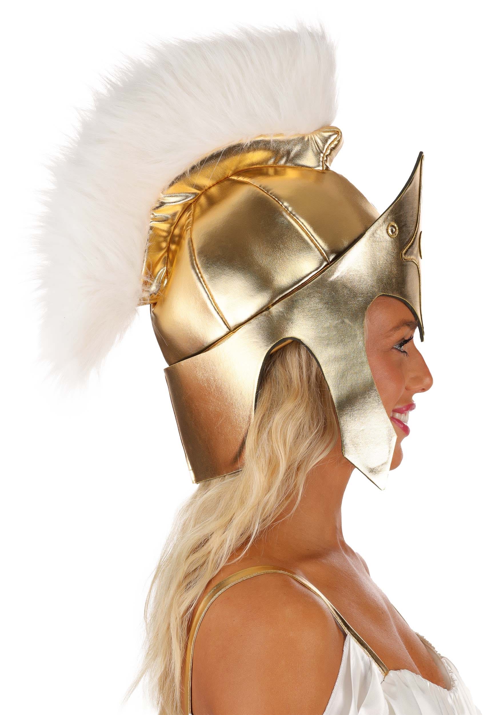 Women's Athena Costume Gold Helmet