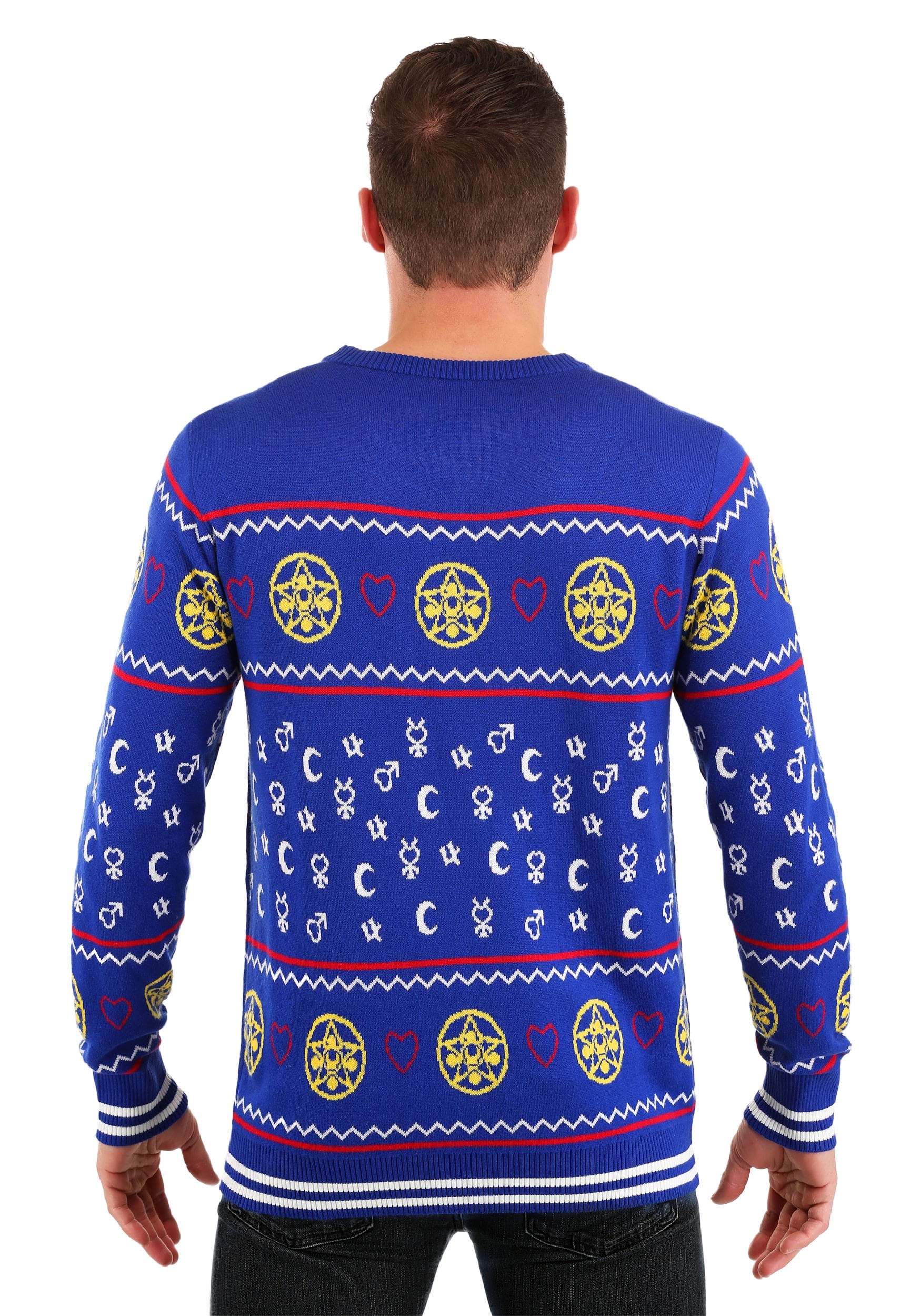 Sailor Moon Fair Isle Ugly Christmas Sweater for Adults