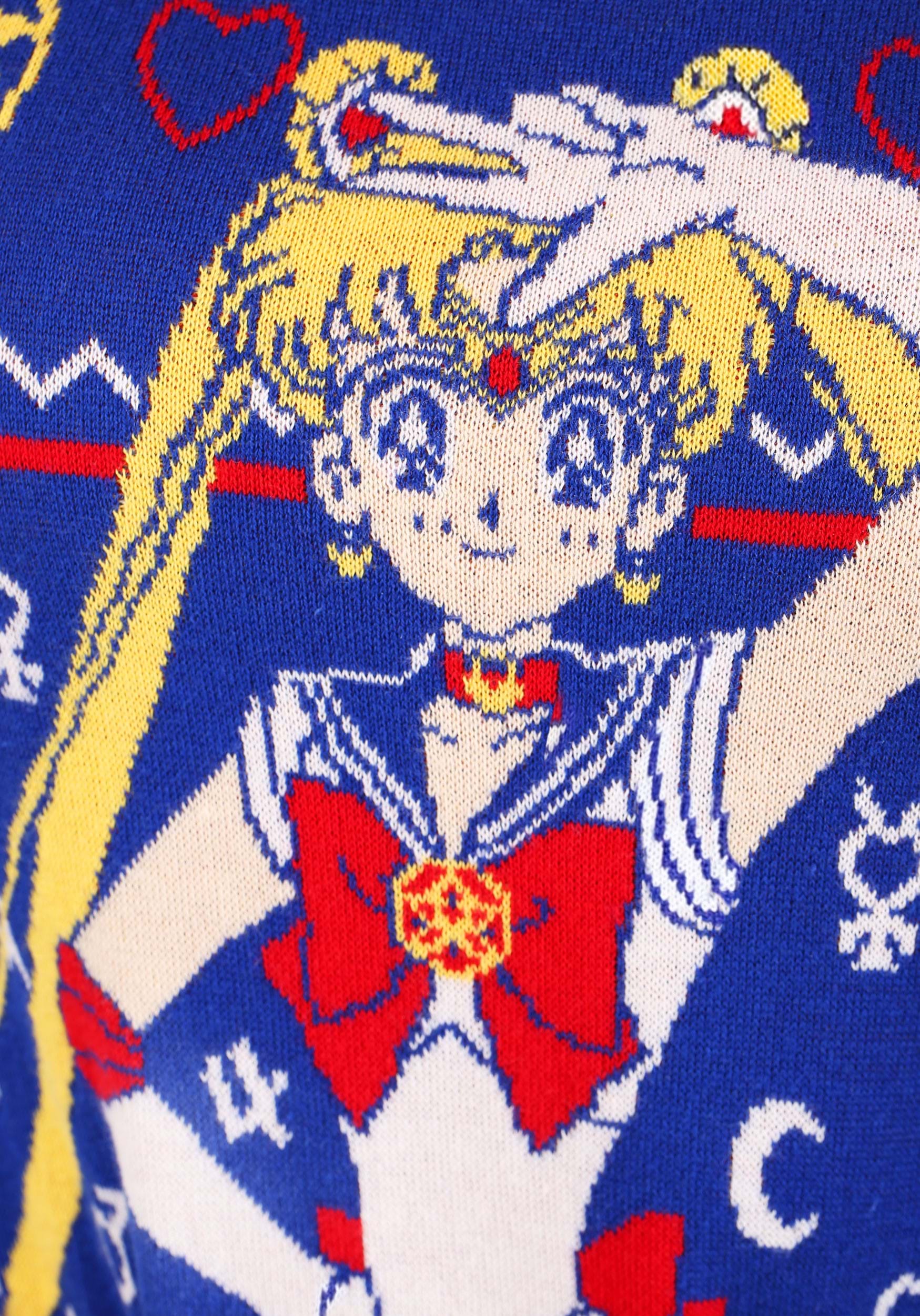 Sailor Moon Fair Isle Ugly Christmas Sweater for Adults