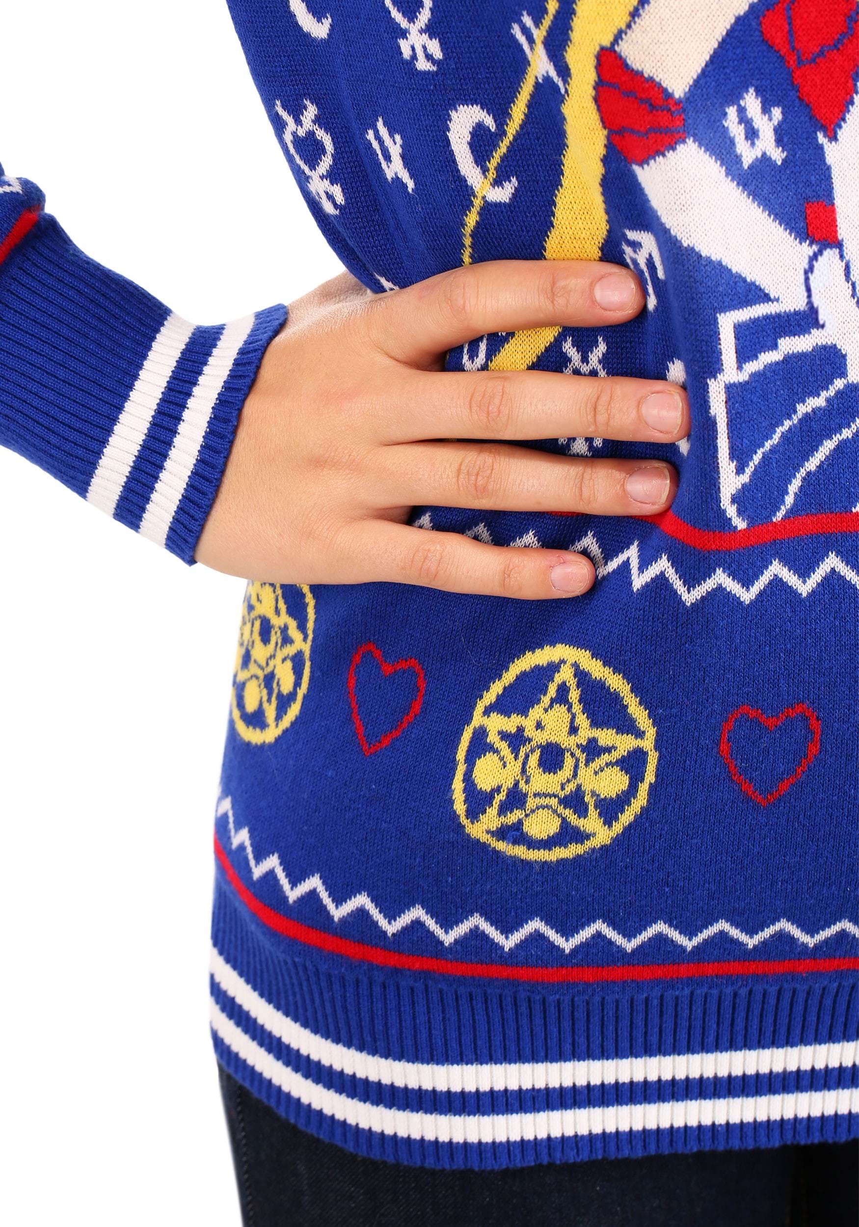 Sailor Moon Fair Isle Ugly Christmas Sweater for Adults