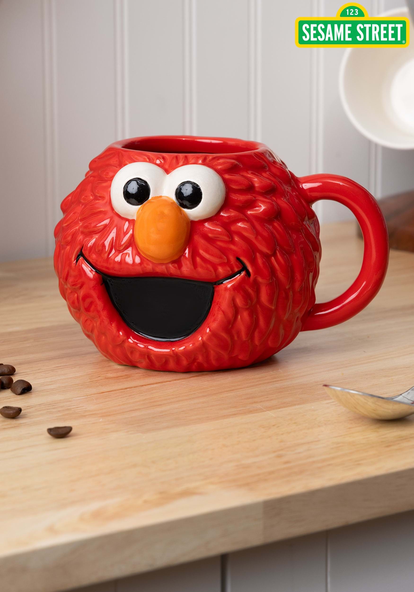 Sesame Street Elmo Head Molded Mug 1 Sesame Street Elmo Head Molded Mug