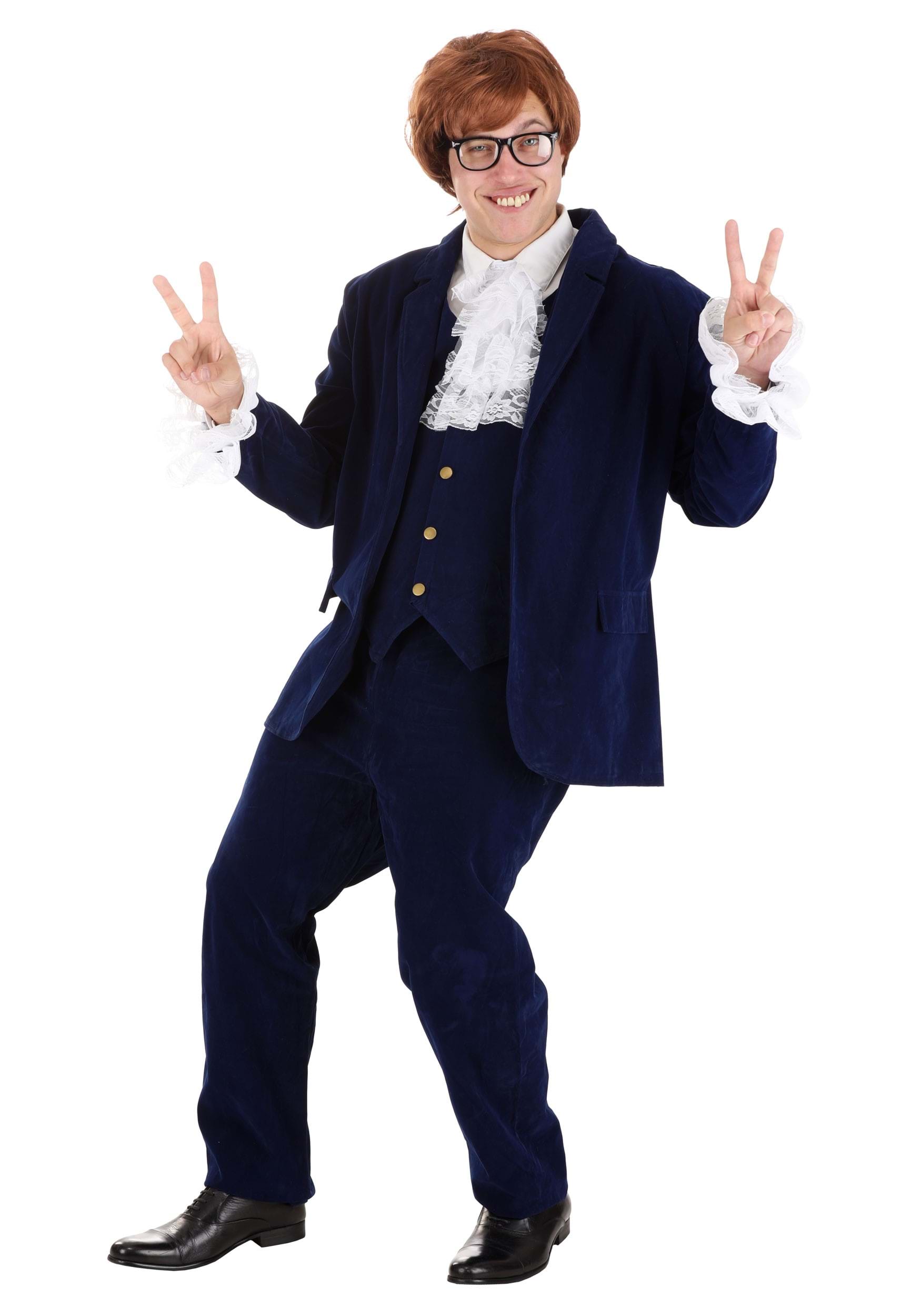 Men's Deluxe Blue '60s Swinger Costume