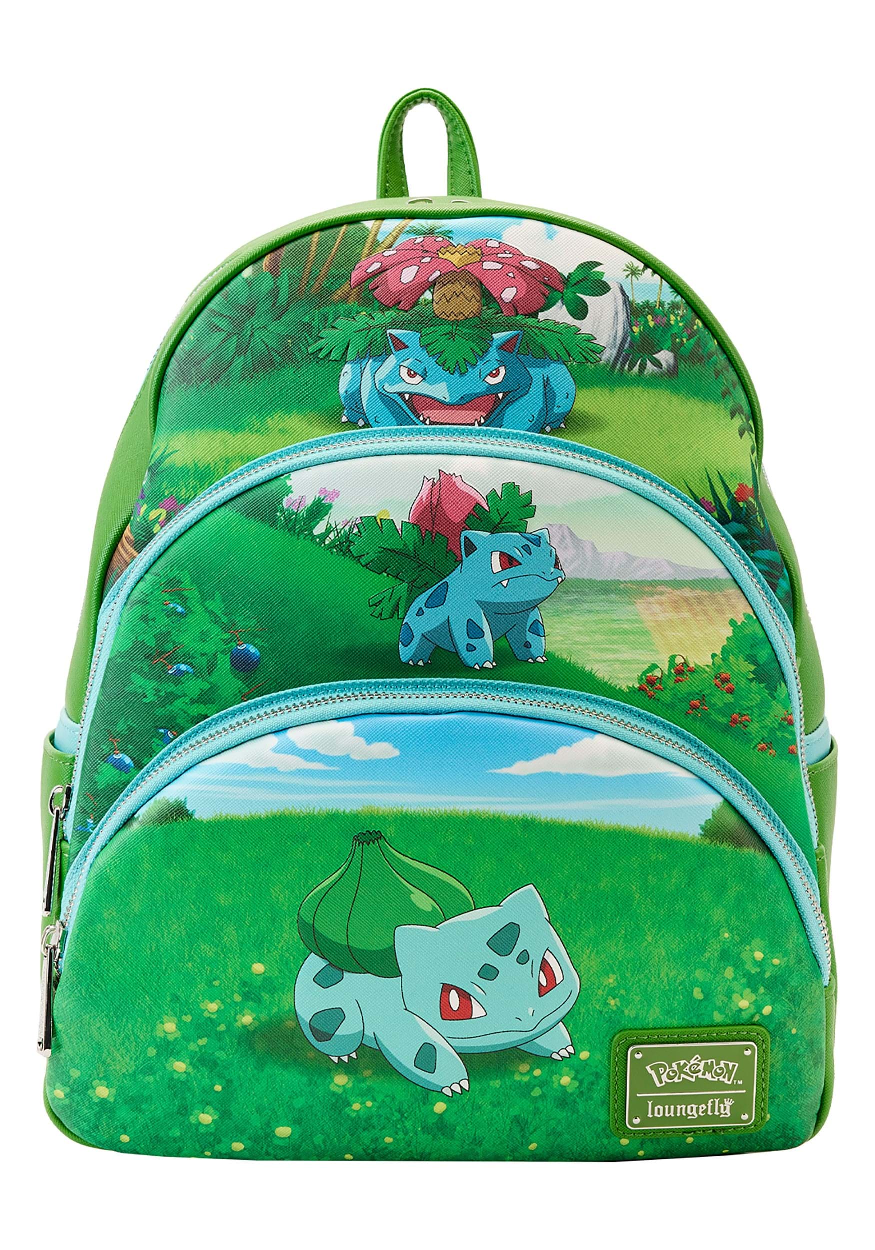 Loungefly Pokemon Bulbasaur Evolutions Triple Pocket Backpack