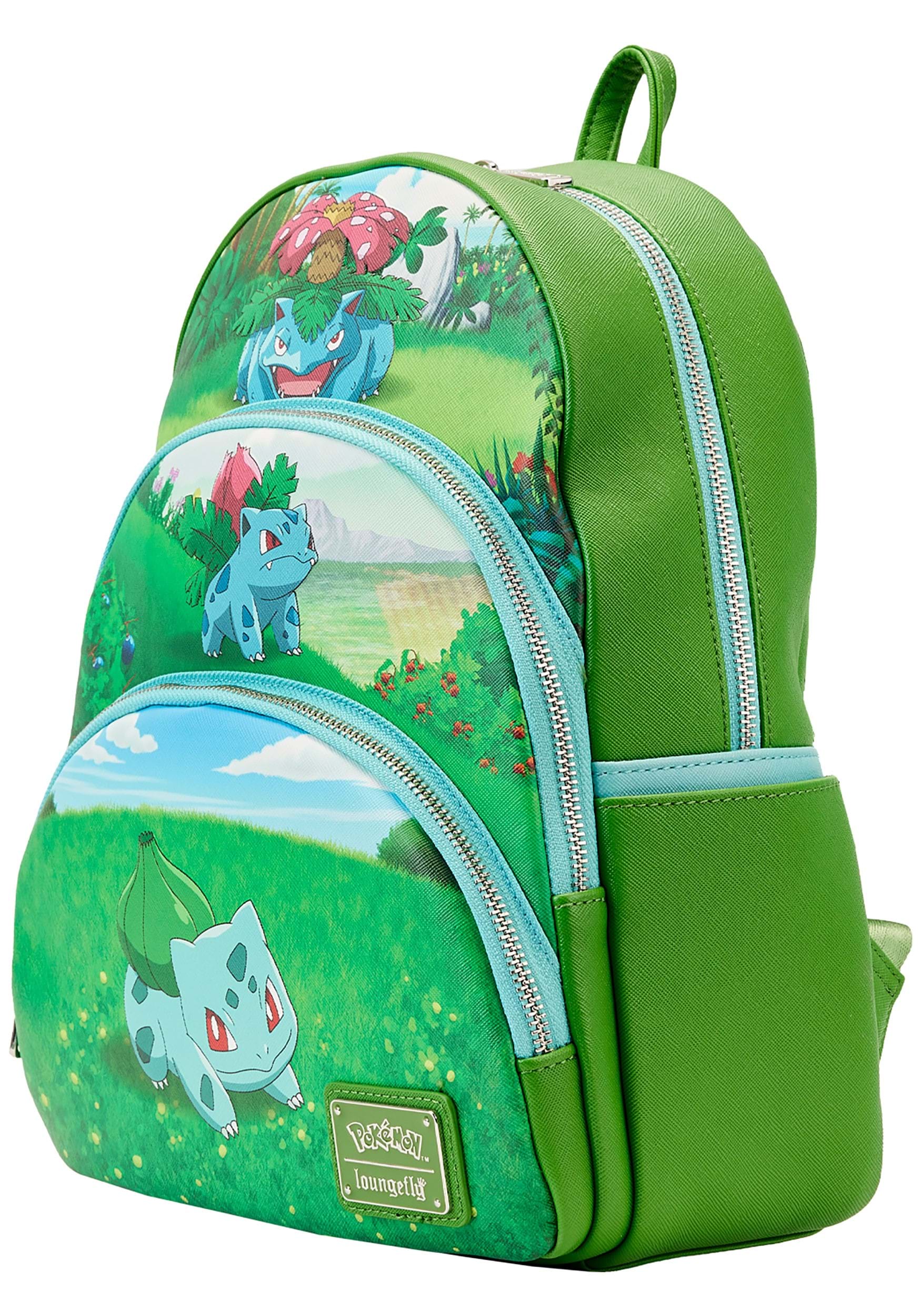 Loungefly Pokemon Bulbasaur Evolutions Triple Pocket Backpack