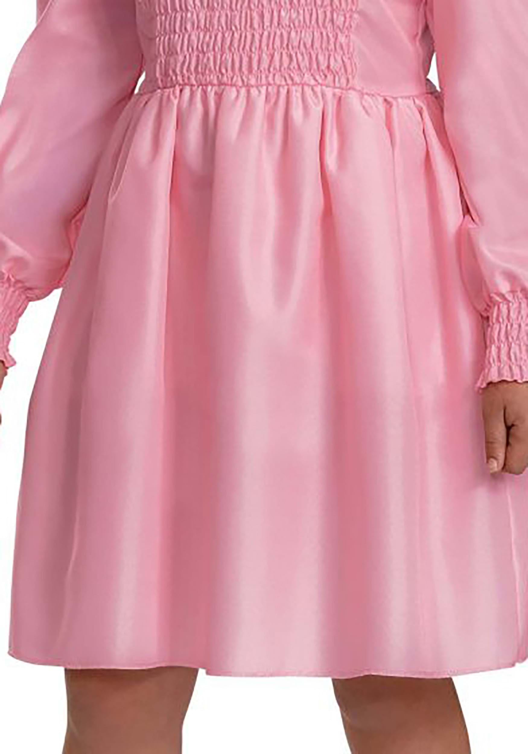 Kid's Stranger Things Tween Classic Pink Dress Eleven Costume 5 Kid's Stranger Things Tween Classic Pink Dress Eleven Costume