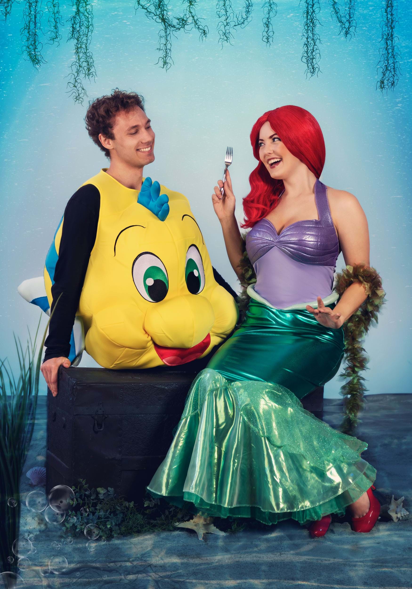 Disney The Little Mermaid Flounder Costume for Adults
