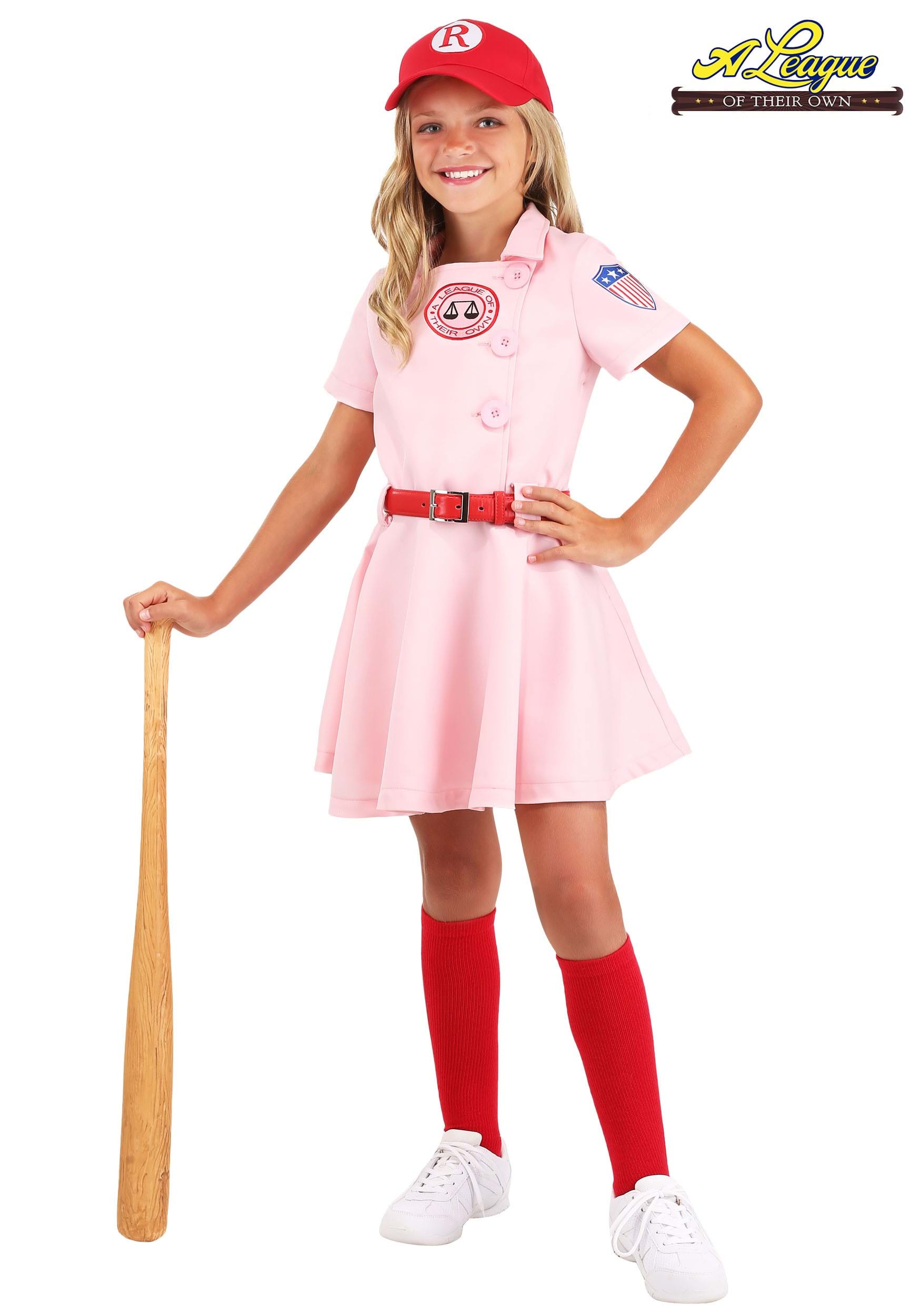 Girl's League of Their Own Luxury Dottie Costume