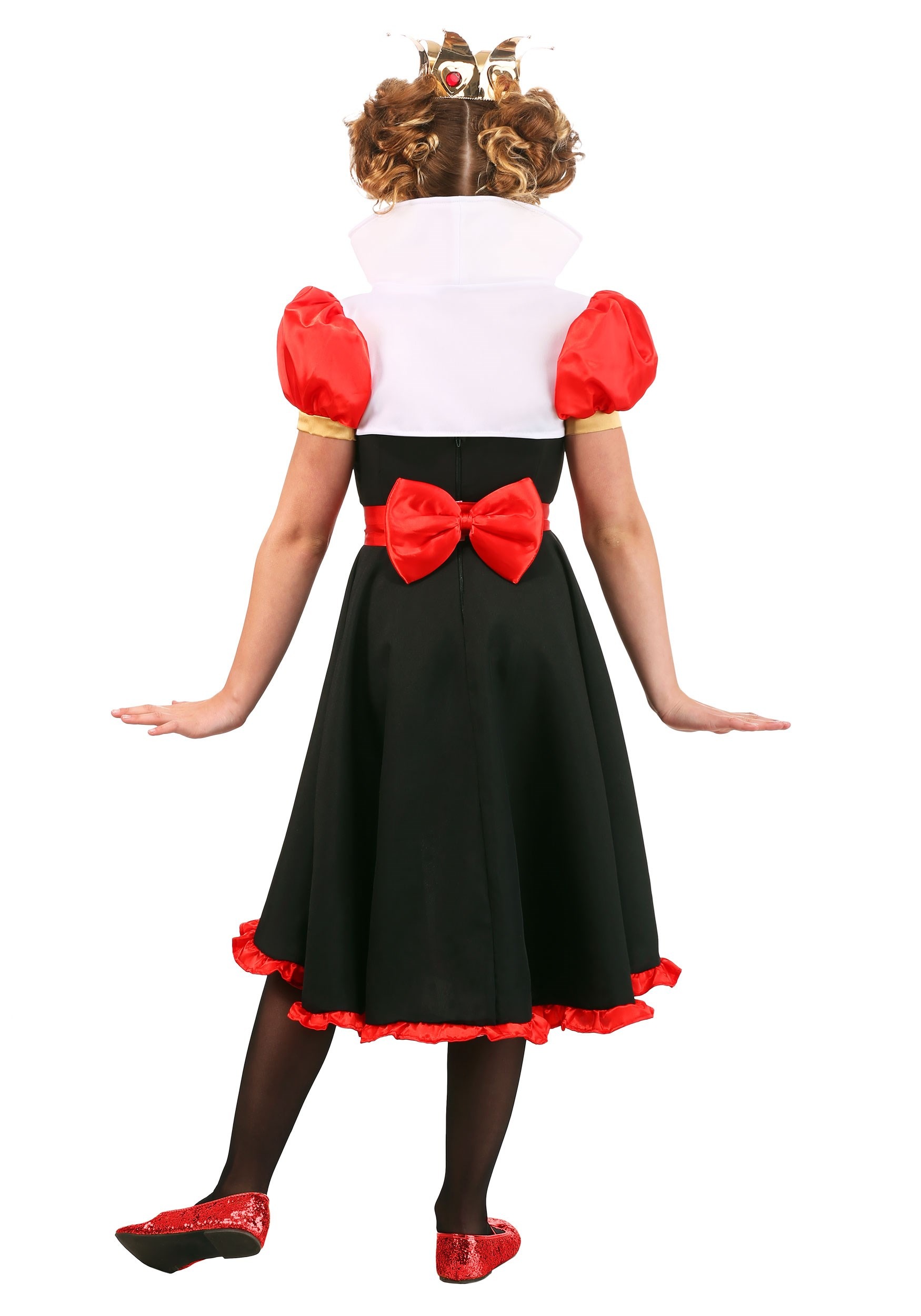 Girl's Frilly Queen of Hearts Costume 2 Girl's Frilly Queen of Hearts Costume