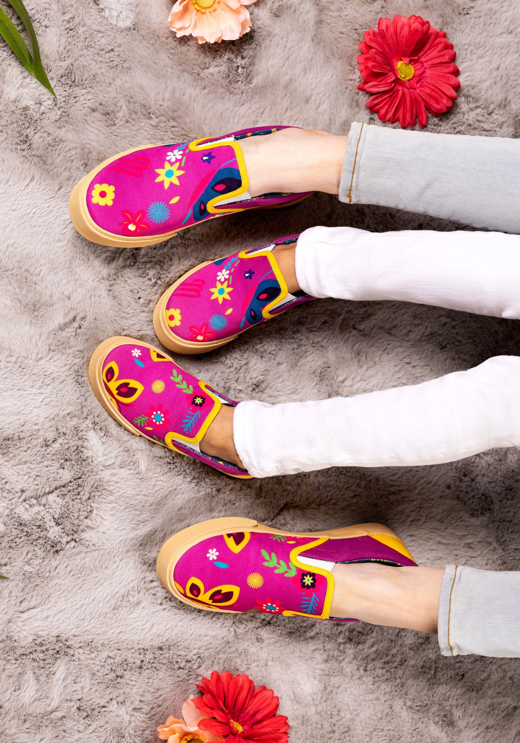 Encanto Embroidered Slip On Sneakers for Women 6 Encanto Embroidered Slip On Sneakers for Women