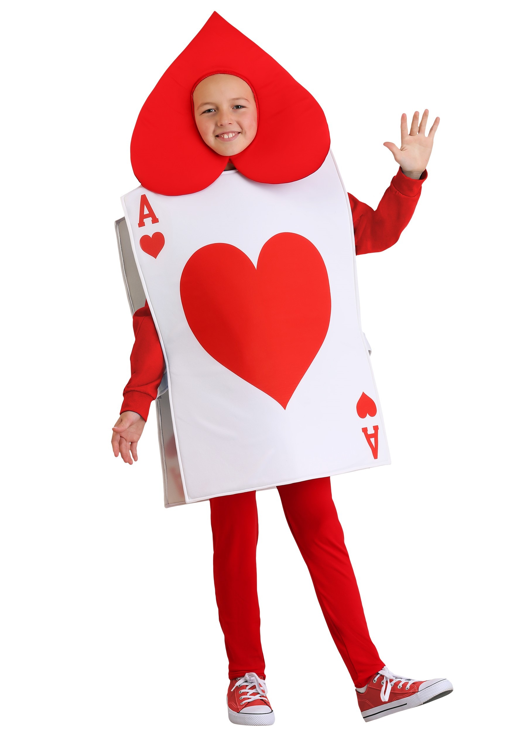 Ace of Hearts Card Costume for Kids