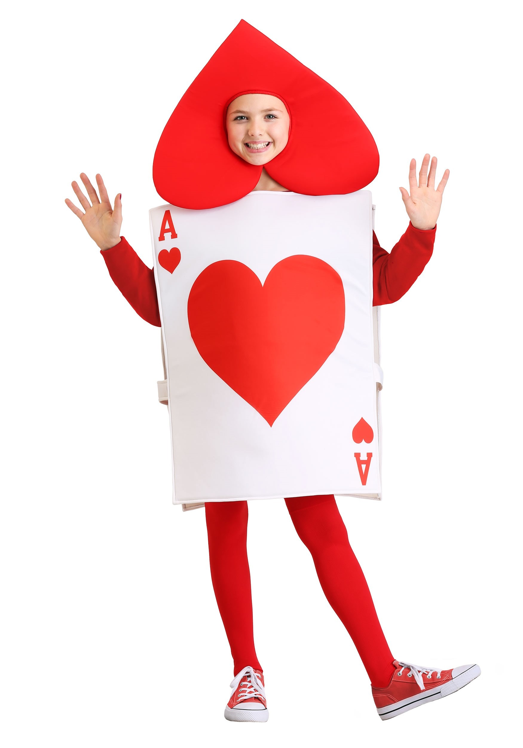 Ace of Hearts Card Costume for Kids