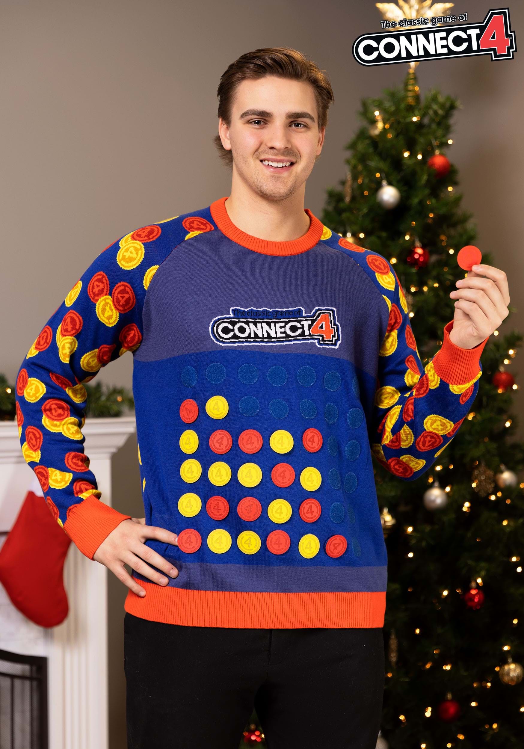 Hasbro Connect Four Sweater for Adults