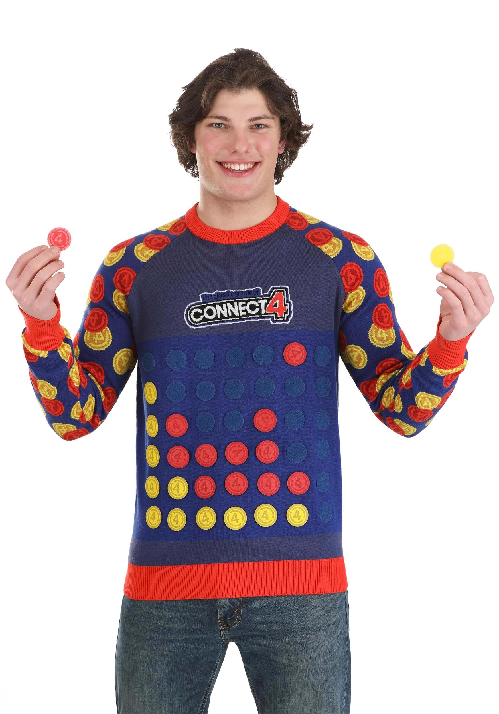 Hasbro Connect Four Sweater for Adults 5 Hasbro Connect Four Sweater for Adults