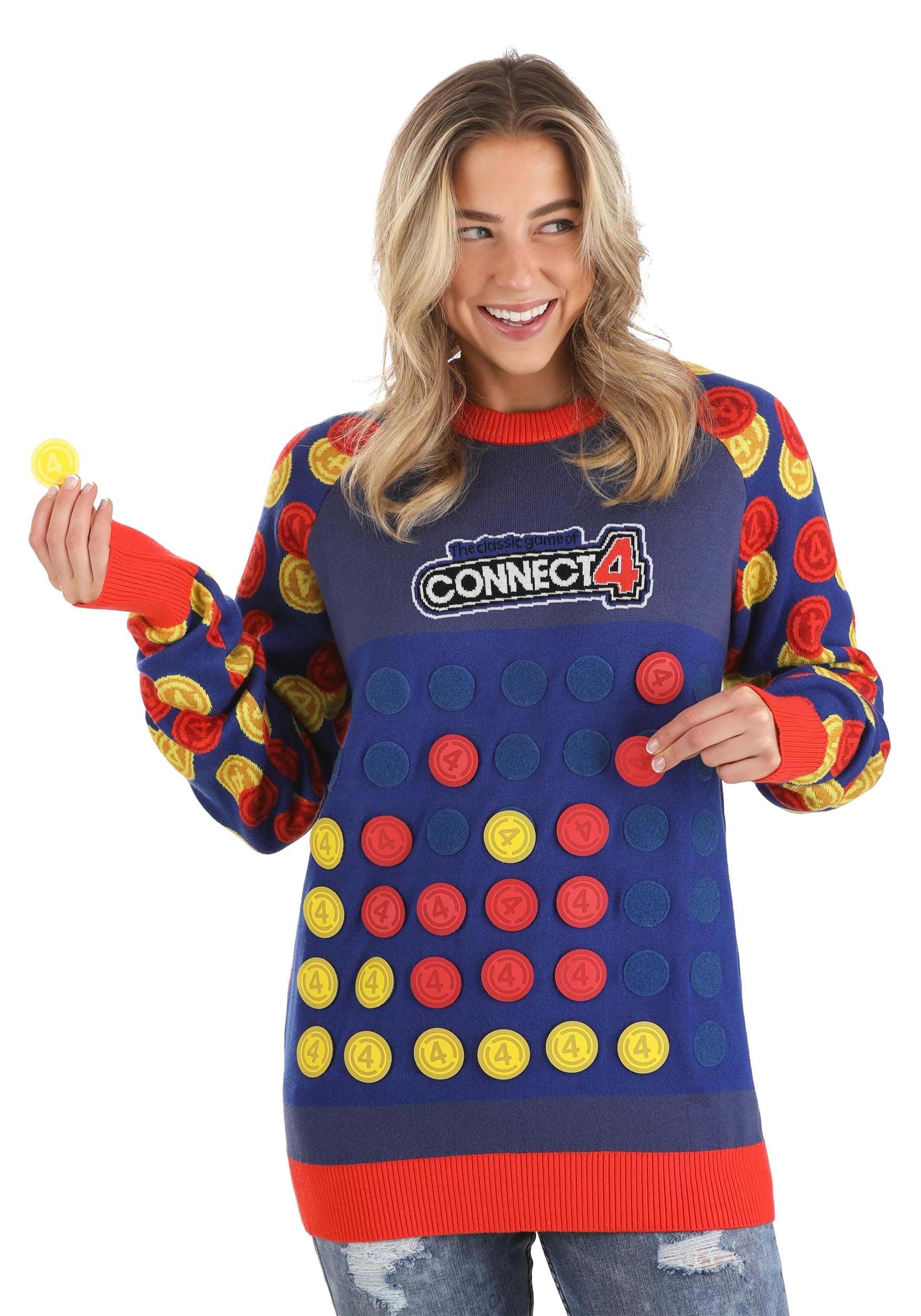 Hasbro Connect Four Sweater for Adults 7 Hasbro Connect Four Sweater for Adults