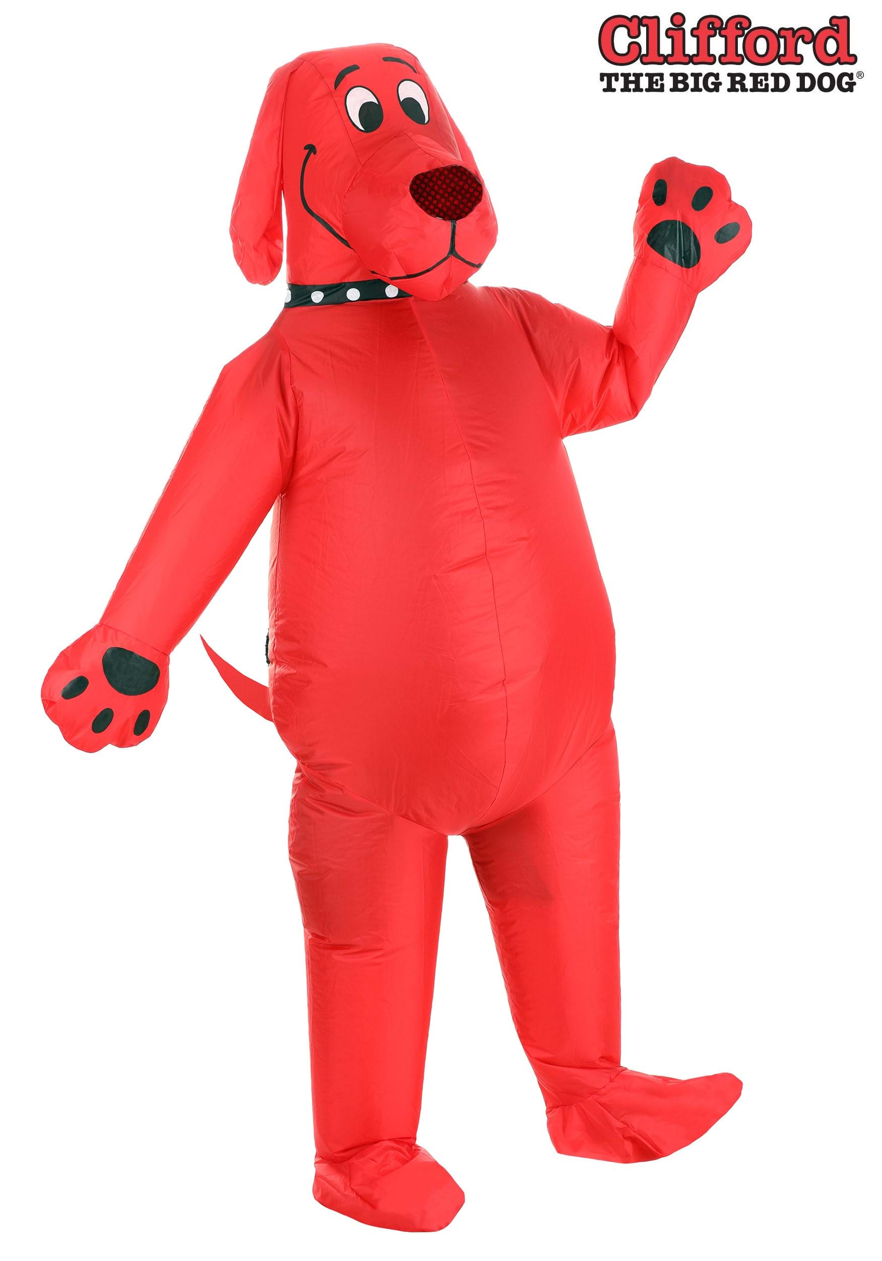 Adult Clifford the Big Red Dog Inflatable Costume 1 Adult Clifford the Big Red Dog Inflatable Costume