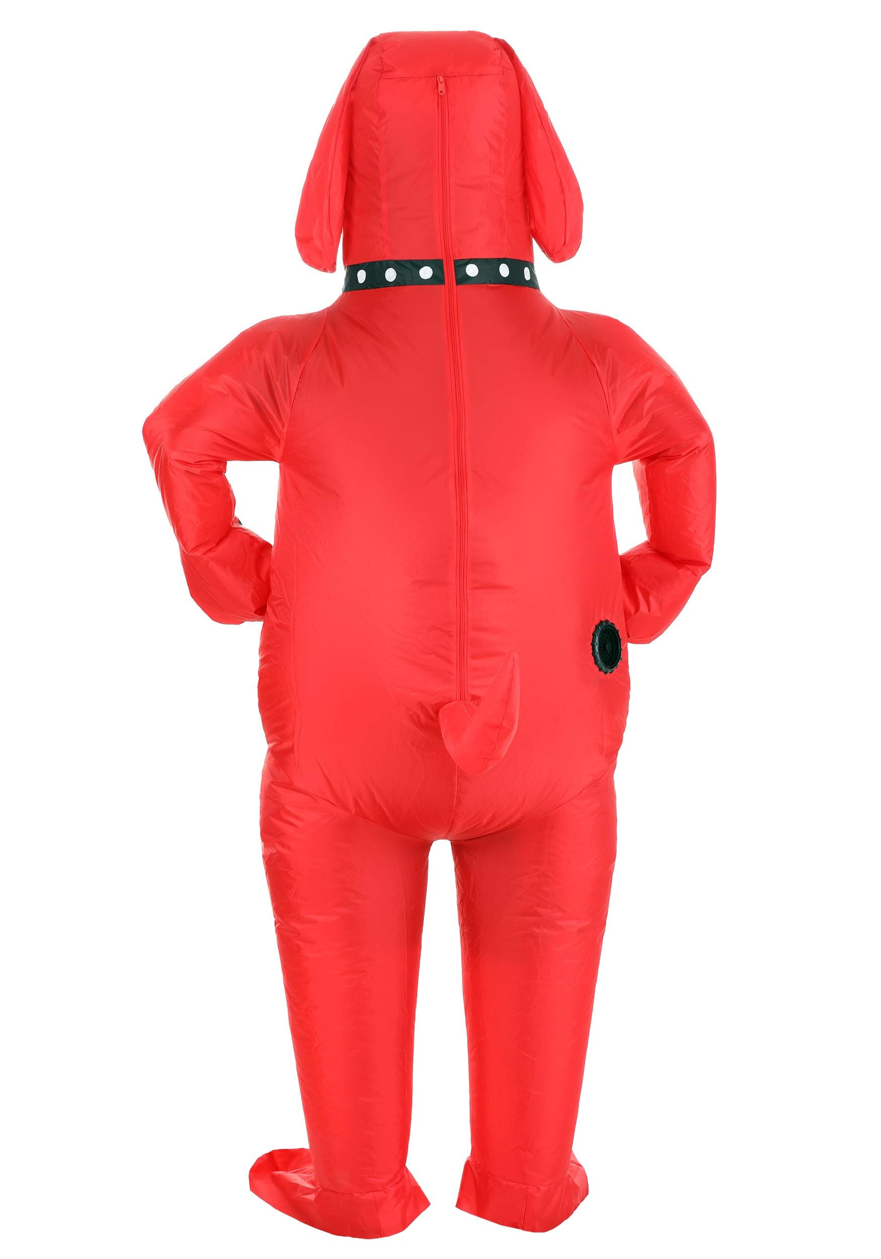 Adult Clifford the Big Red Dog Inflatable Costume 2 Adult Clifford the Big Red Dog Inflatable Costume