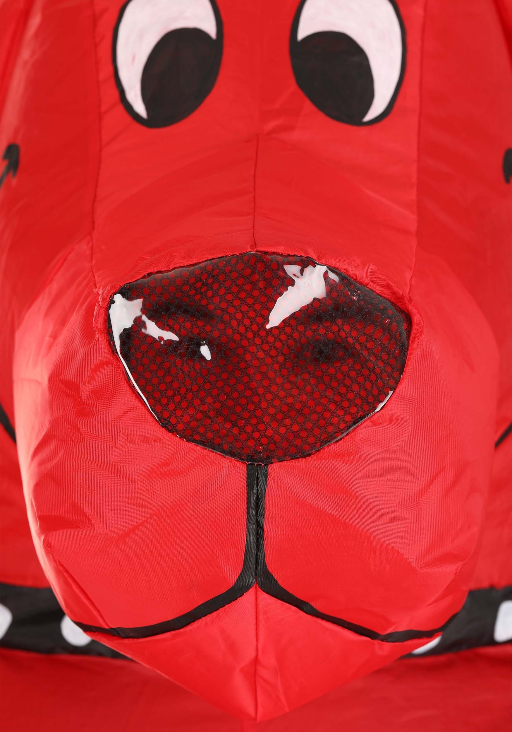 Adult Clifford the Big Red Dog Inflatable Costume 3 Adult Clifford the Big Red Dog Inflatable Costume