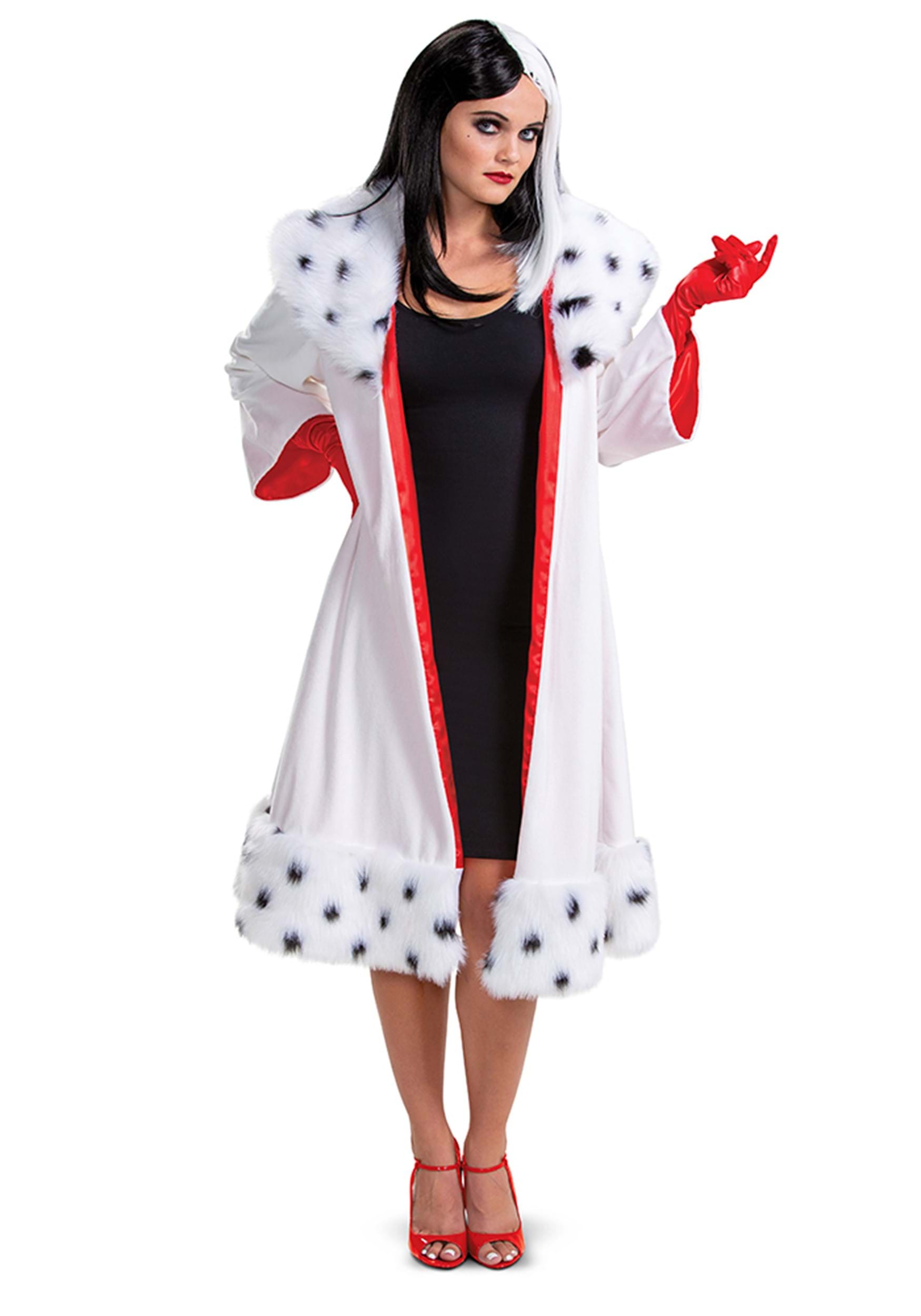 Deluxe 101 Dalmatians (Animated) Women's Cruella Jacket Costume