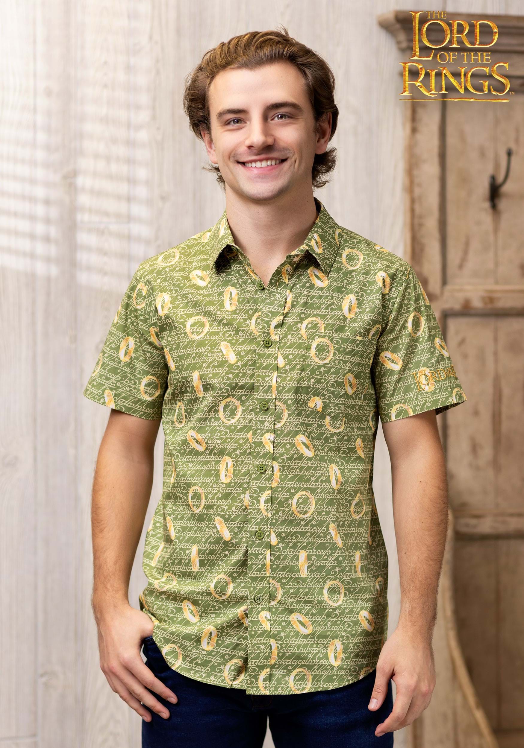 The One Ring Lord of the Rings Button Up Shirt 1 The One Ring Lord of the Rings Button Up Shirt