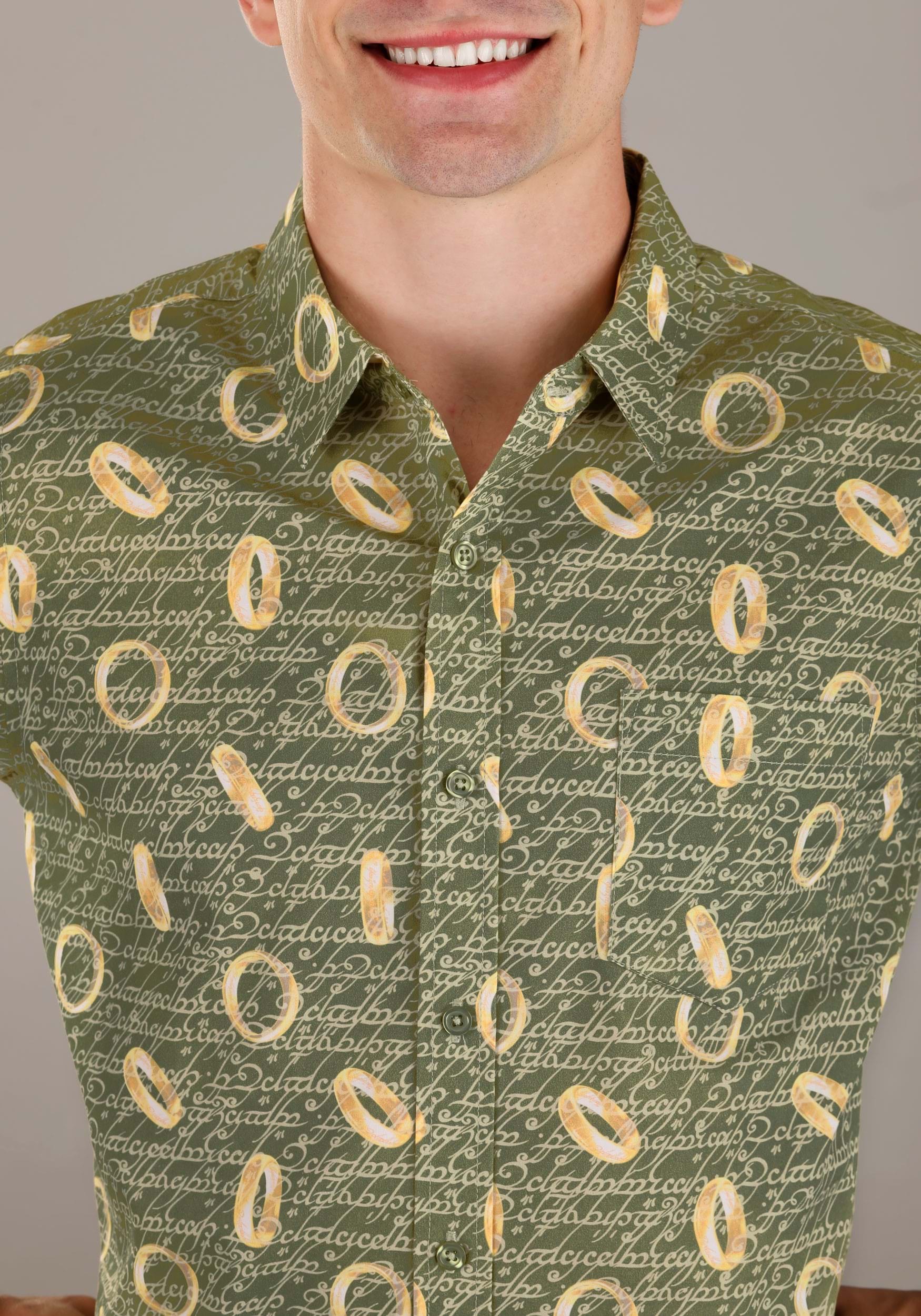 The One Ring Lord of the Rings Button Up Shirt 2 The One Ring Lord of the Rings Button Up Shirt